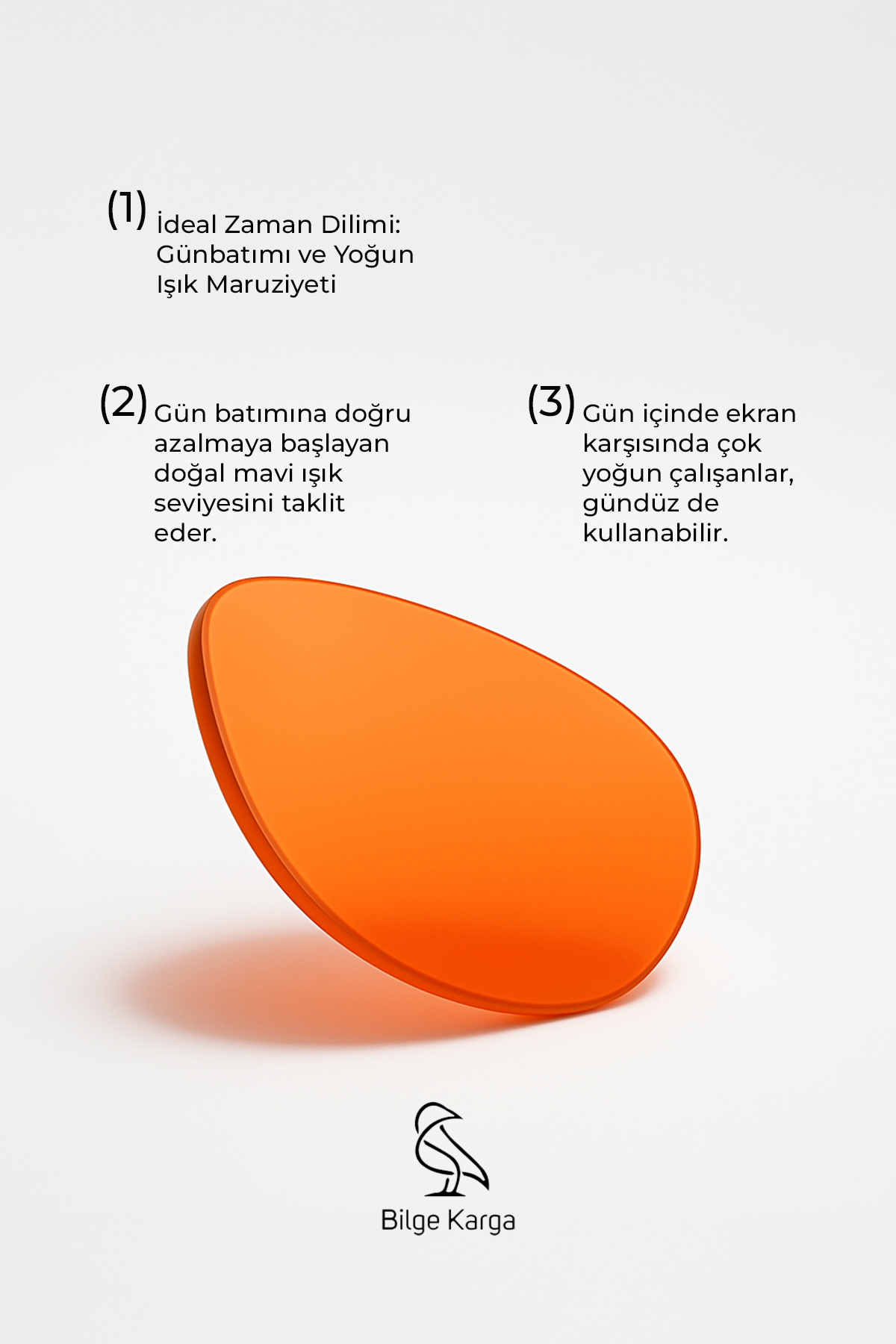 Cebe Black Orange Sirkadiyen Denge Gözlüğü