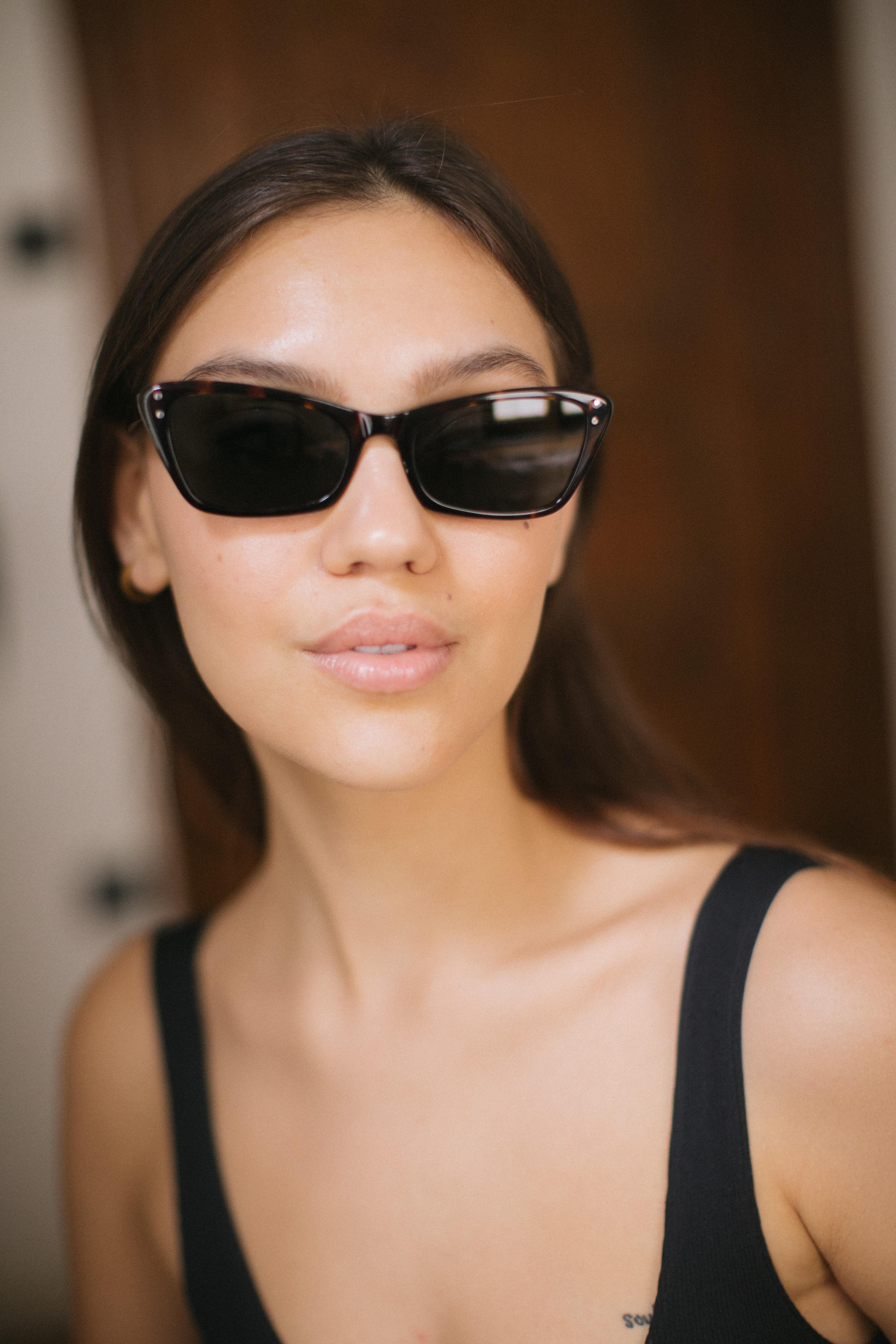 Celina Dark Leopard Green Güneş Gözlüğü