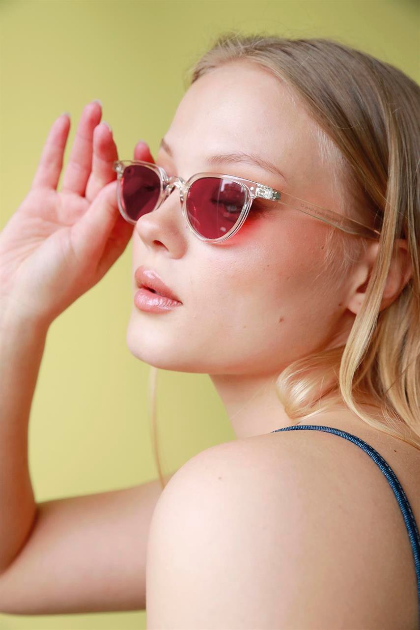 Ceyda Clear Red Güneş Gözlüğü