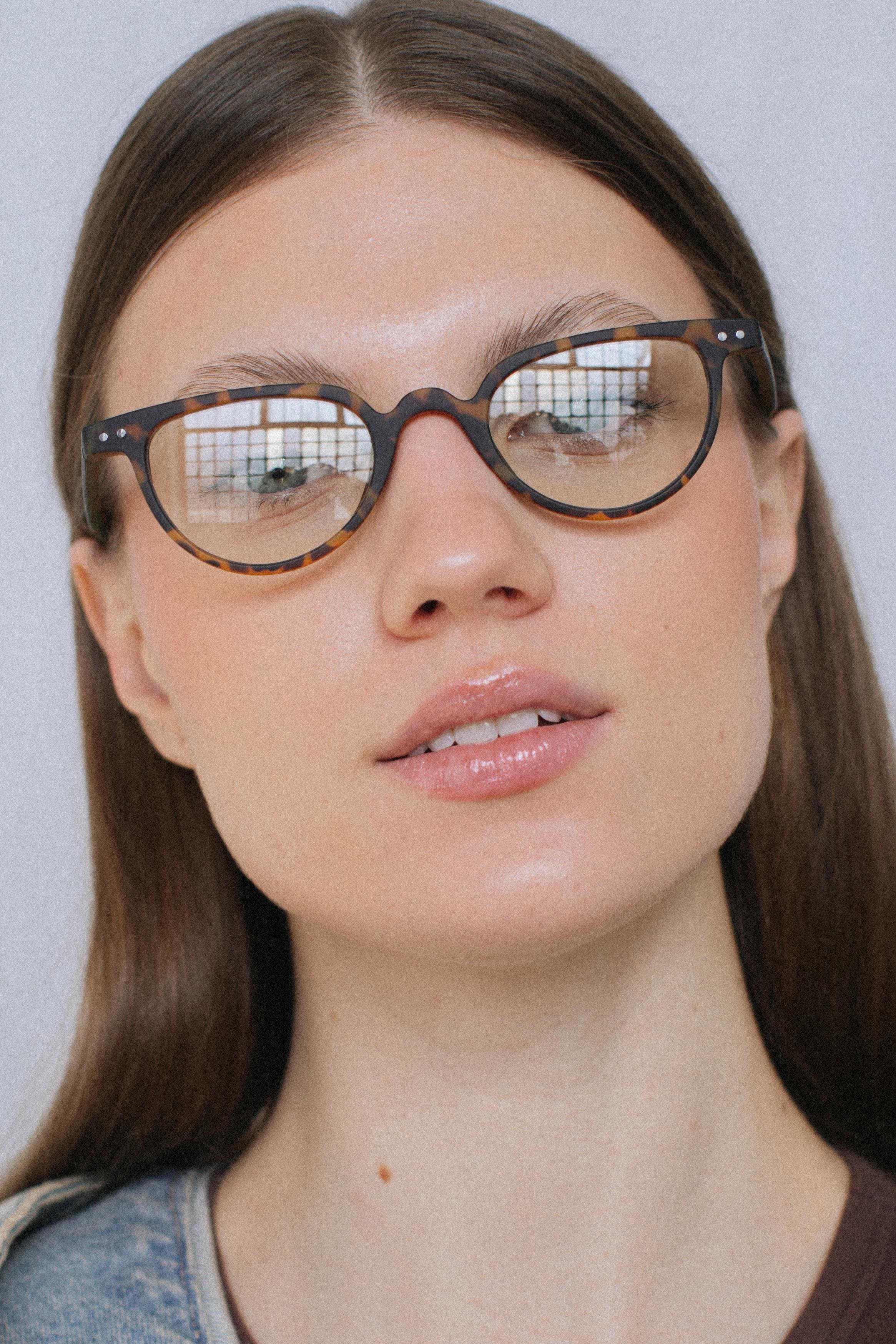 Ceyda Matt Magic Leopard Mavi Işık Koruyucu Gözlük