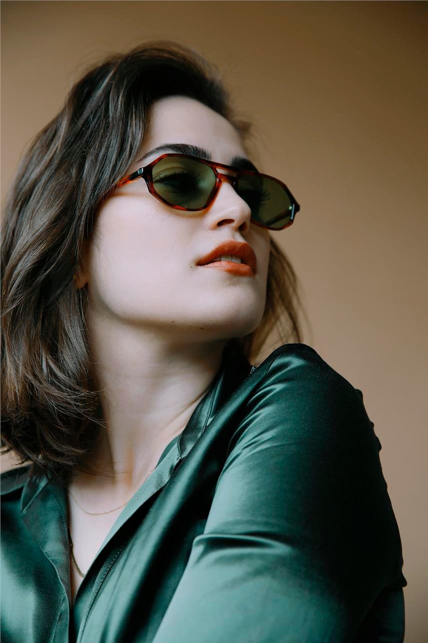 Chandler Leopard Green Güneş Gözlüğü
