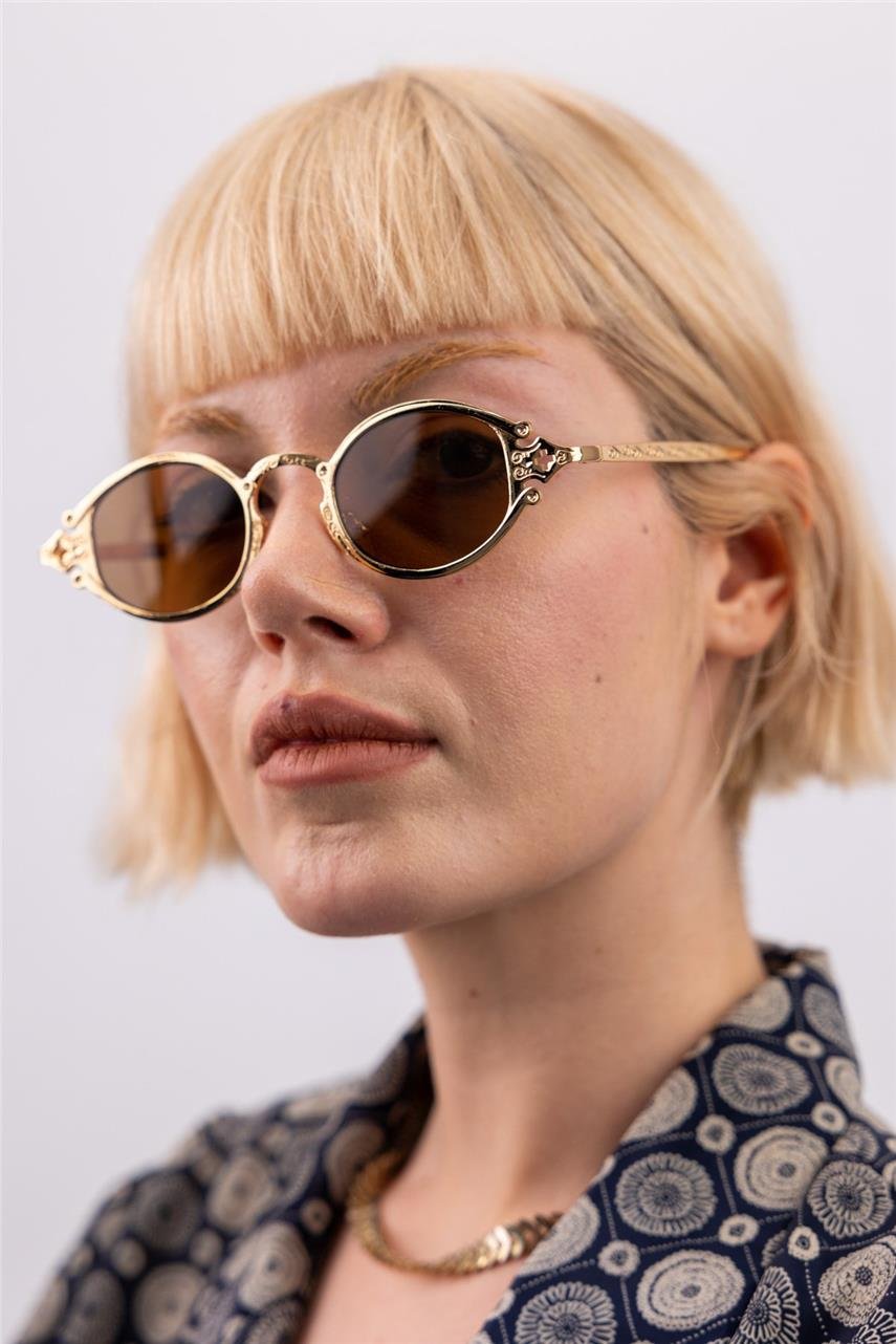 Charlotte Gold Brown Güneş Gözlüğü