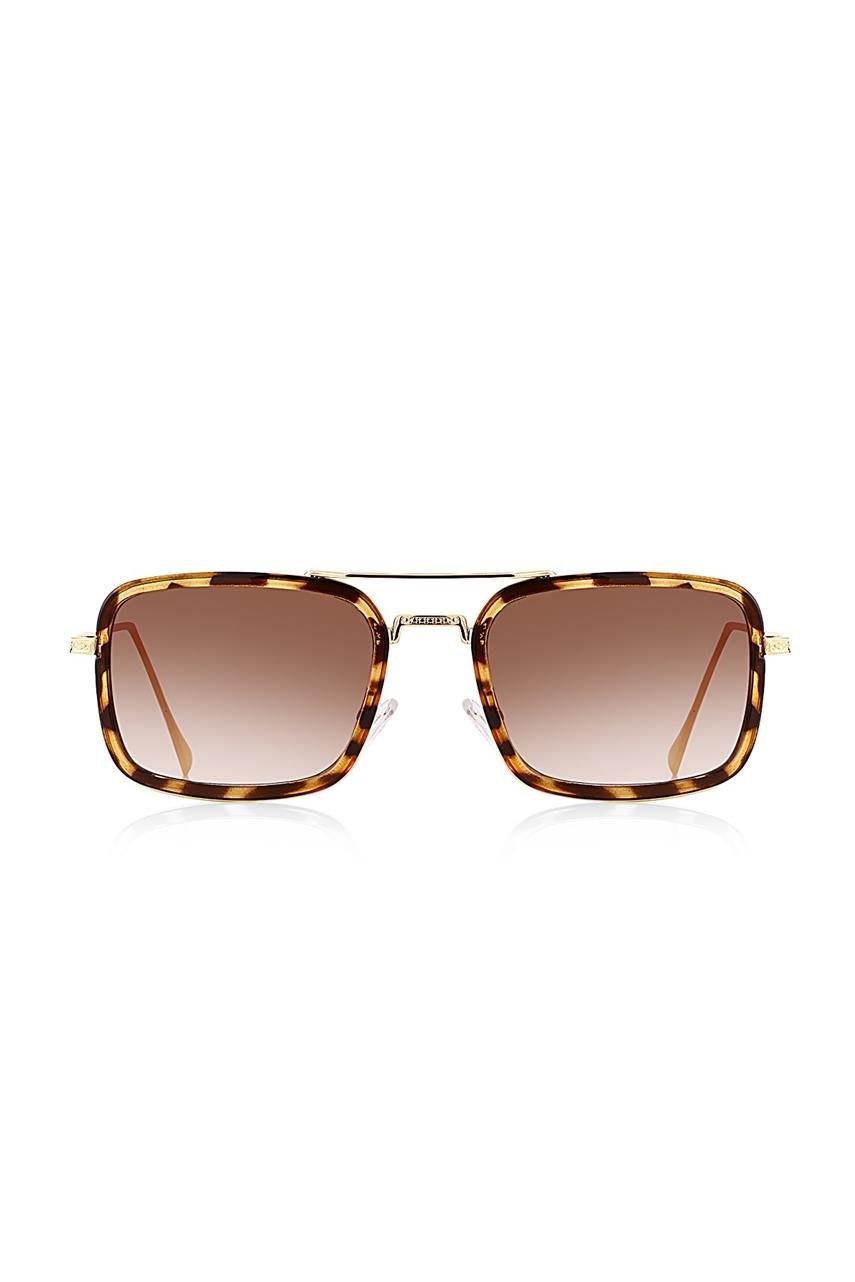 Claude Gold Leopard Brown Güneş Gözlüğü