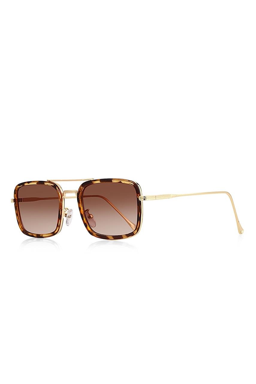Claude Gold Leopard Brown Güneş Gözlüğü