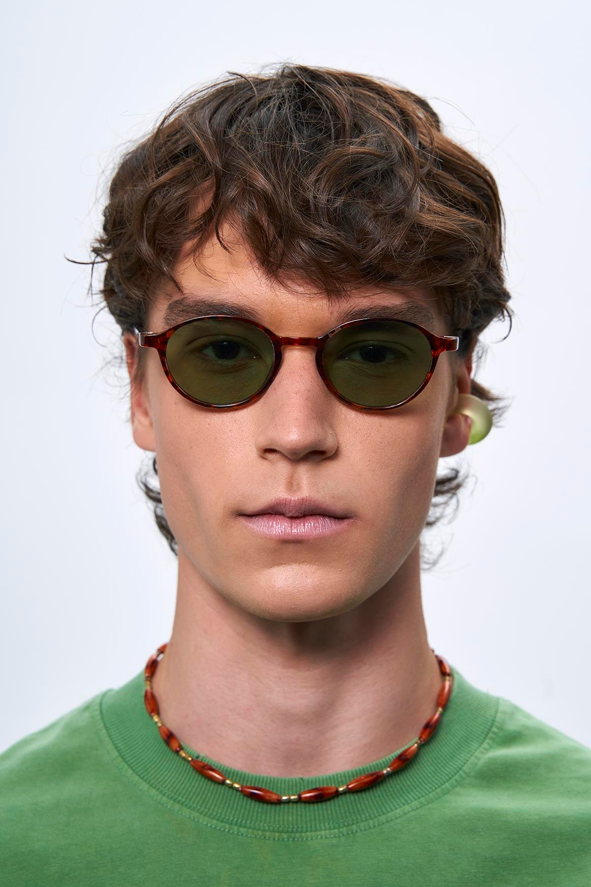 Cunda Leopard Green Erkek Güneş Gözlüğü