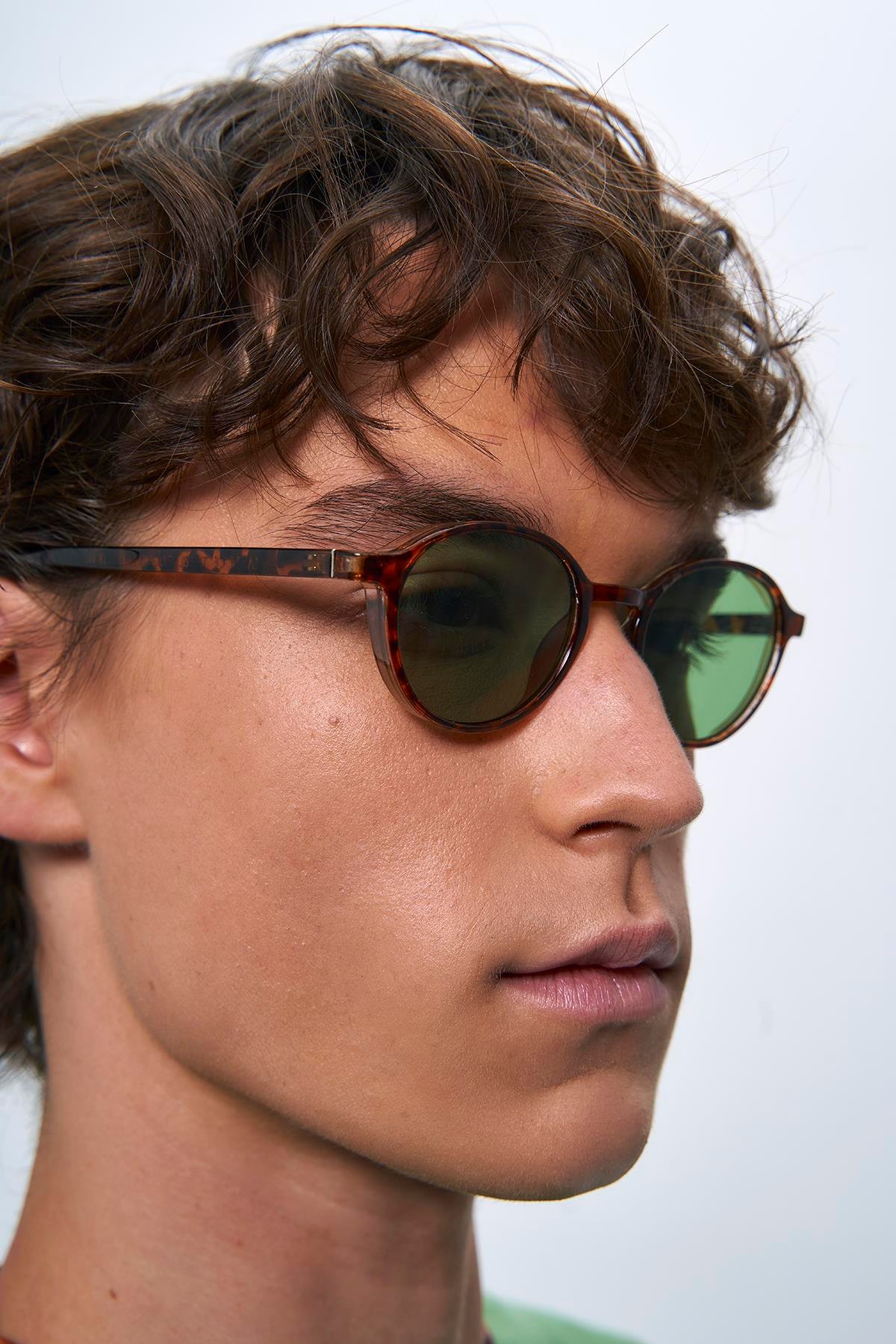 Cunda Leopard Green Erkek Güneş Gözlüğü