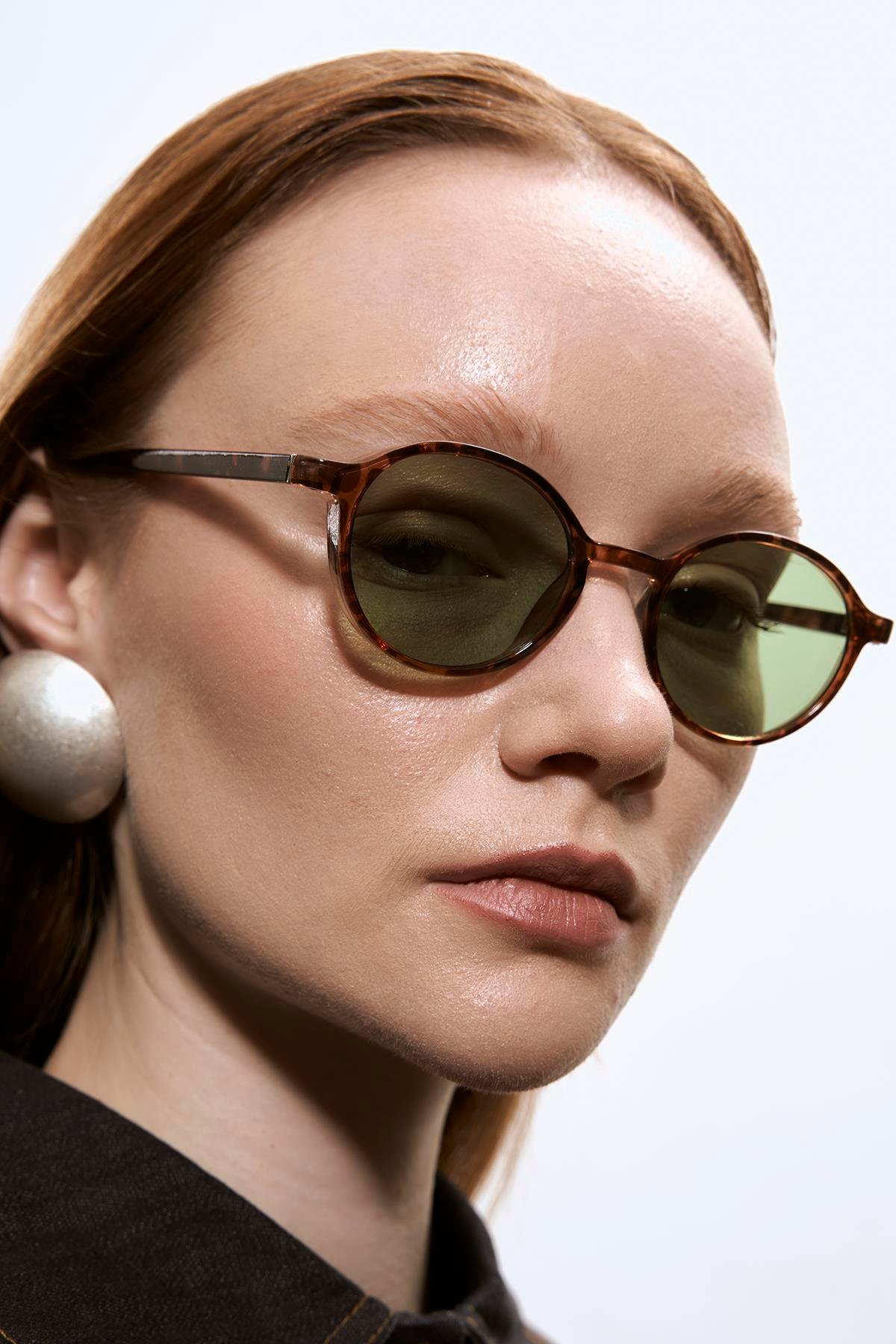 Cunda Leopard Green Güneş Gözlüğü