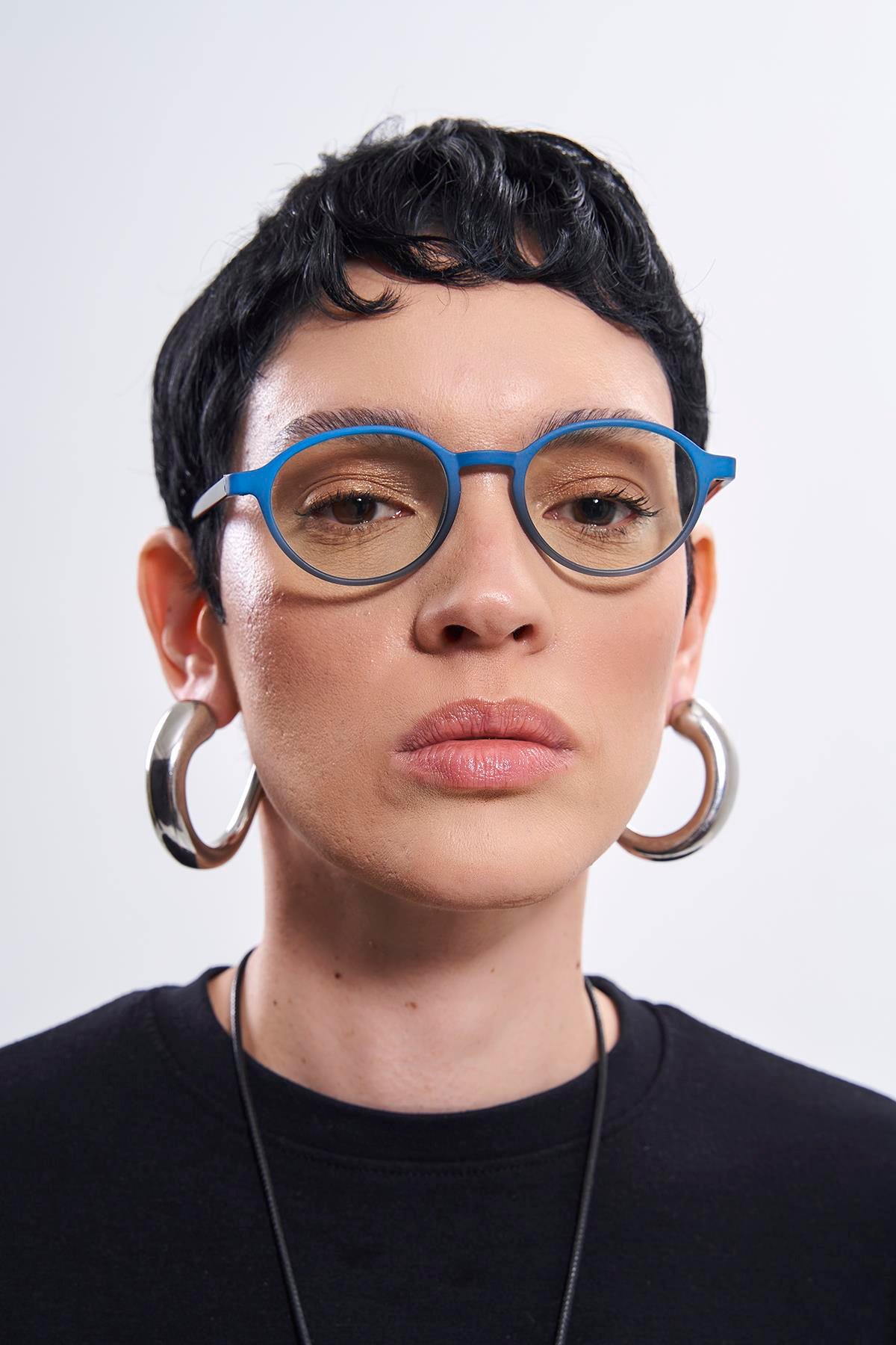 Cunda Matt Blue Degrade Mavi Işık Koruyucu Gözlük