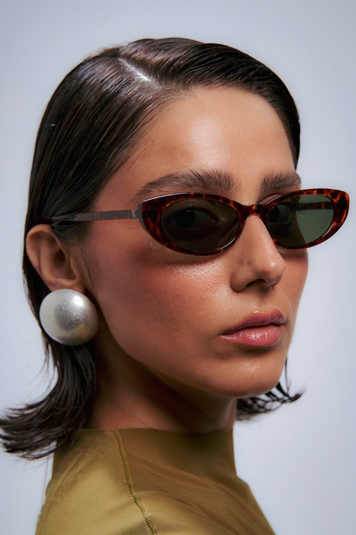 Daniel Leopard Green Güneş Gözlüğü