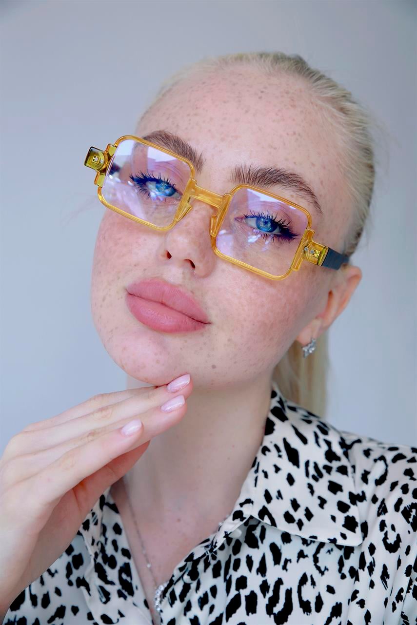 Dante Leopard Yellow Mavi Işık Koruyucu Gözlük