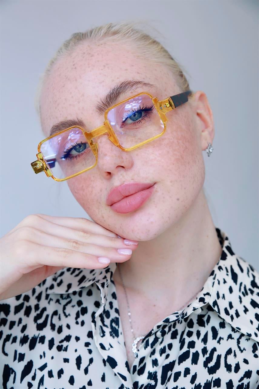 Dante Leopard Yellow Mavi Işık Koruyucu Gözlük