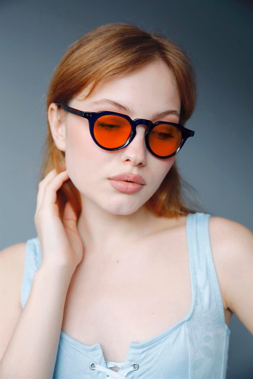 Descartes Navy Orange Güneş Gözlüğü