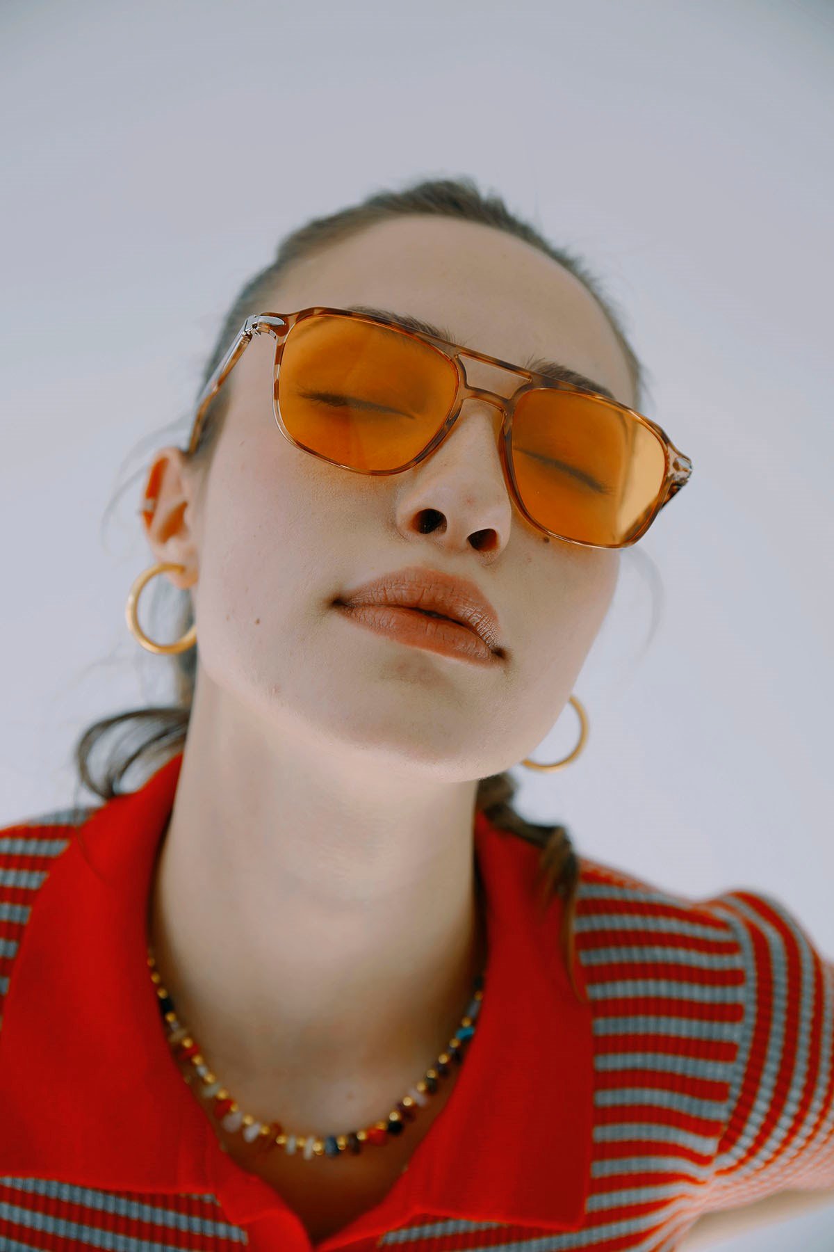 Dilhiara Leopard Orange Güneş Gözlüğü