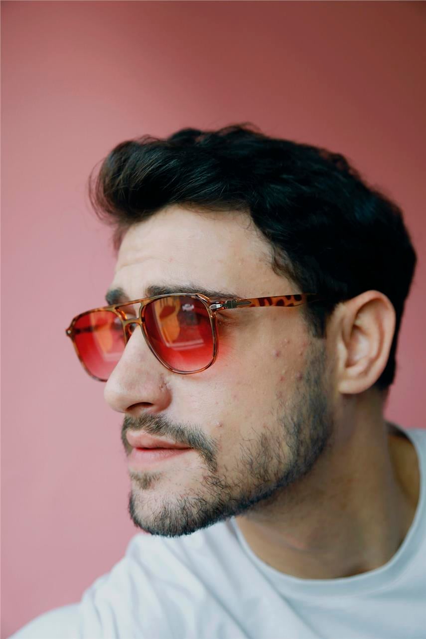 Dilhiara Leopard Red Erkek Güneş Gözlüğü