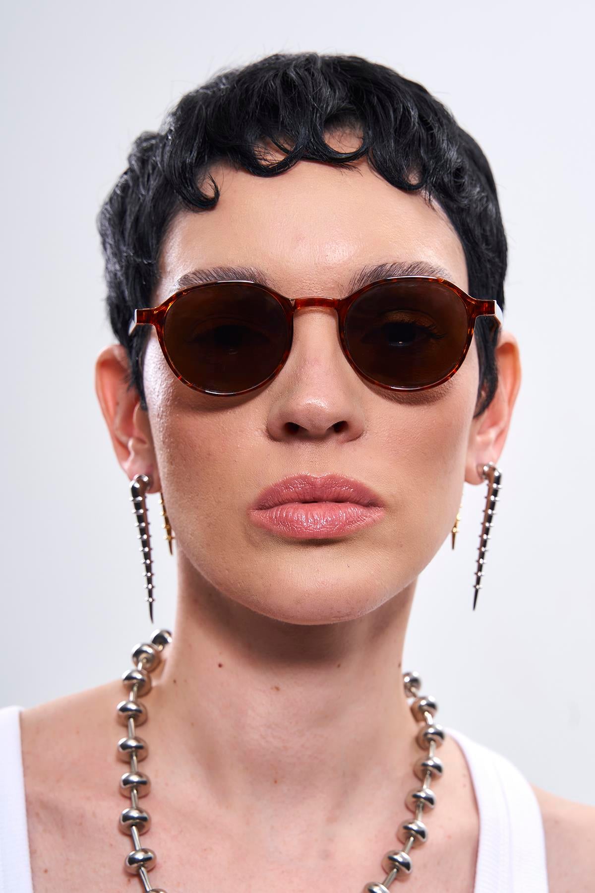 Donna Leopard Brown Güneş Gözlüğü