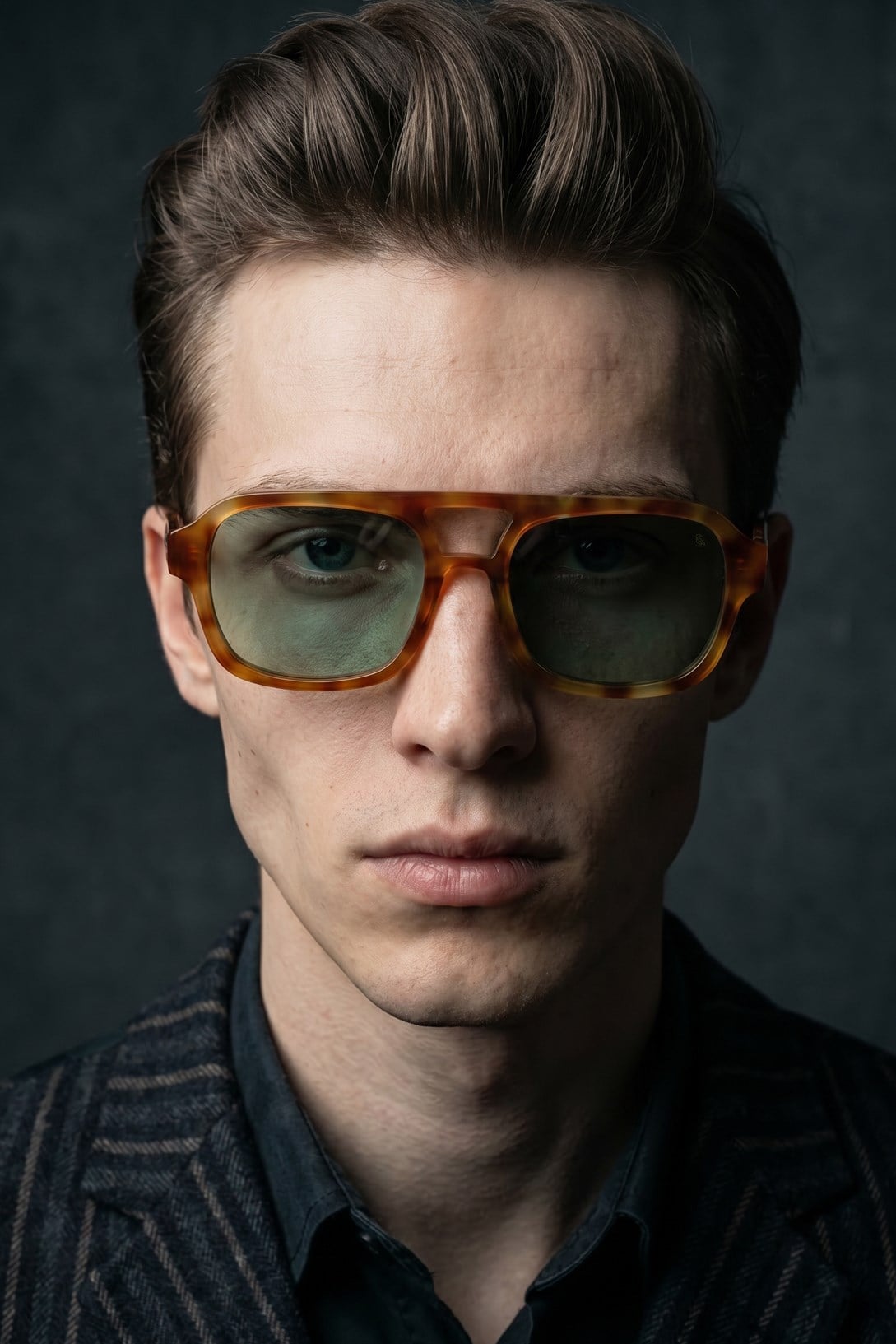 Drave Orange Leopard Green Erkek Güneş Gözlüğü