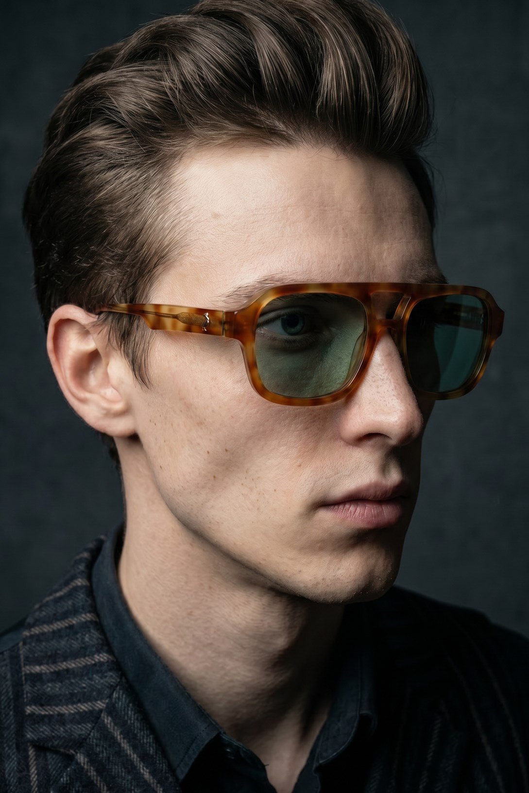 Drave Orange Leopard Green Erkek Güneş Gözlüğü