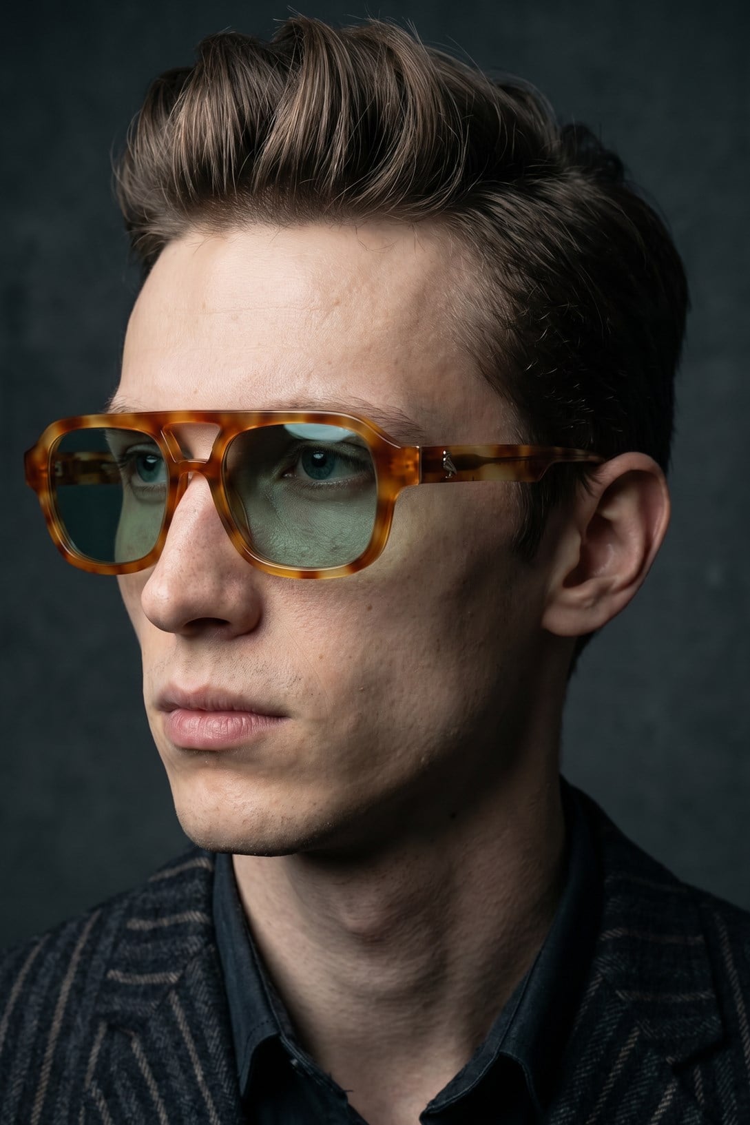 Drave Orange Leopard Green Erkek Güneş Gözlüğü