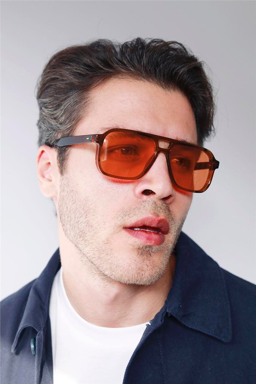 Egesta Brown Orange Erkek Güneş Gözlüğü