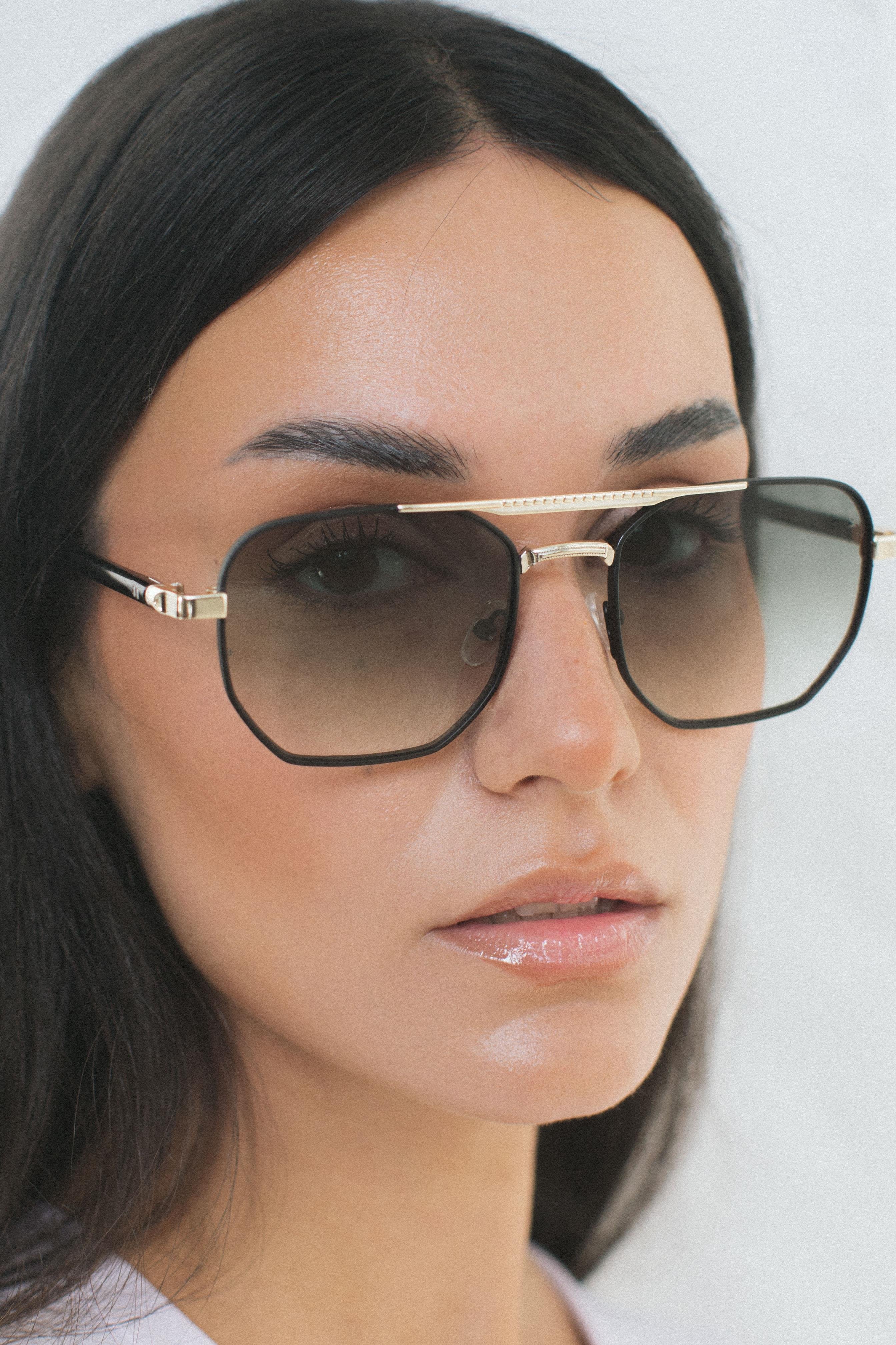 Eifgan Gold Green Degrade Güneş Gözlüğü