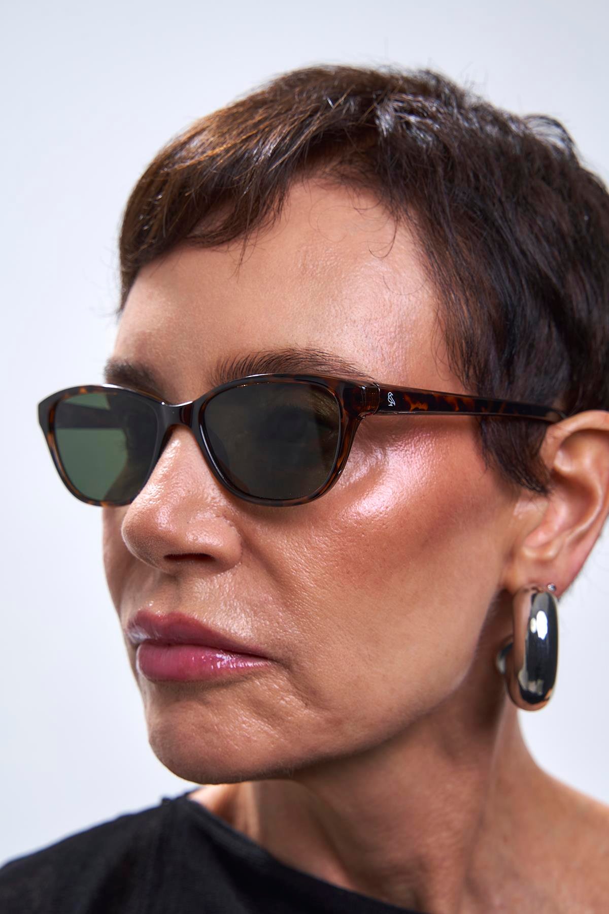 Eloise Leopard Green Güneş Gözlüğü