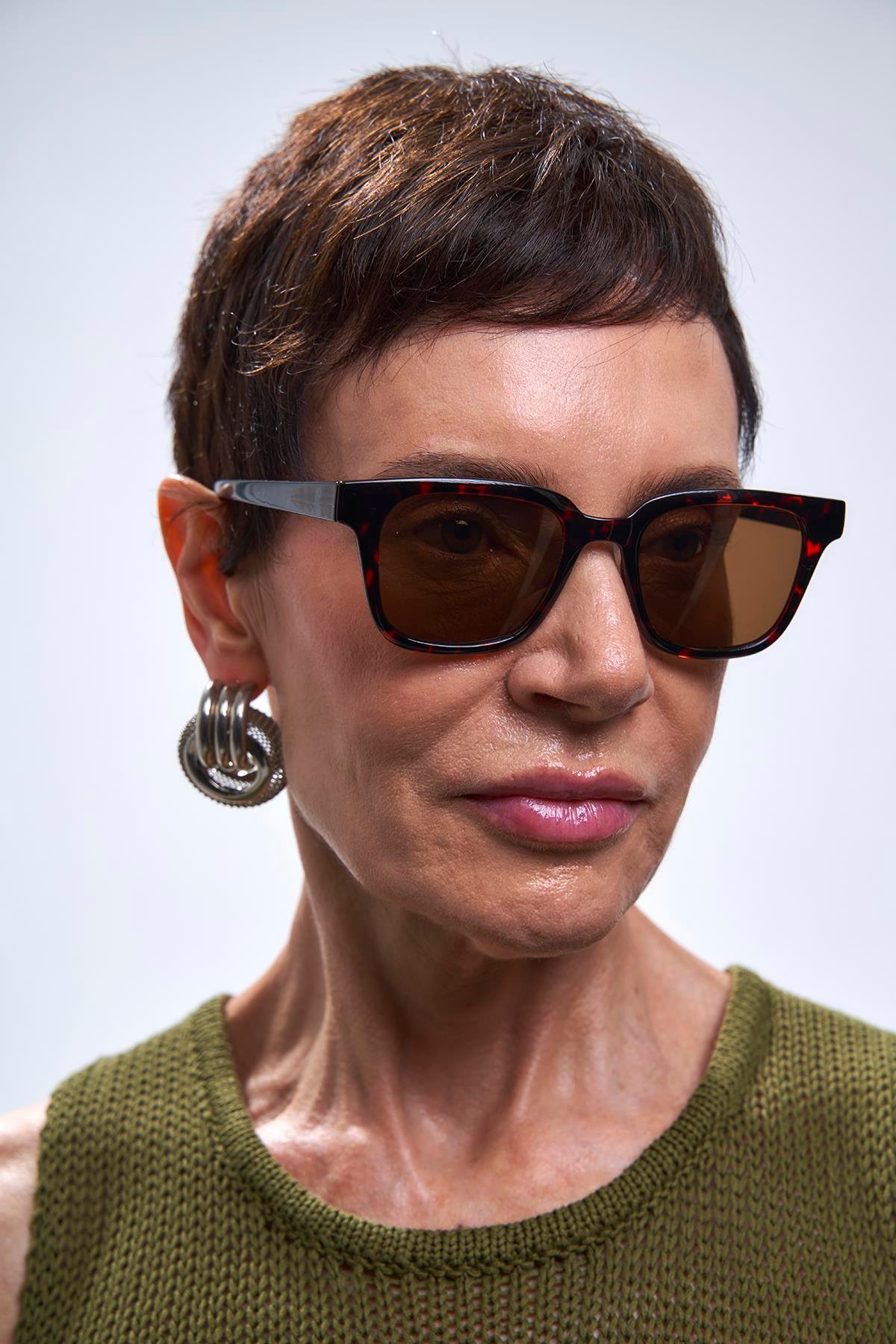 Elvin Leopard Brown Güneş Gözlüğü