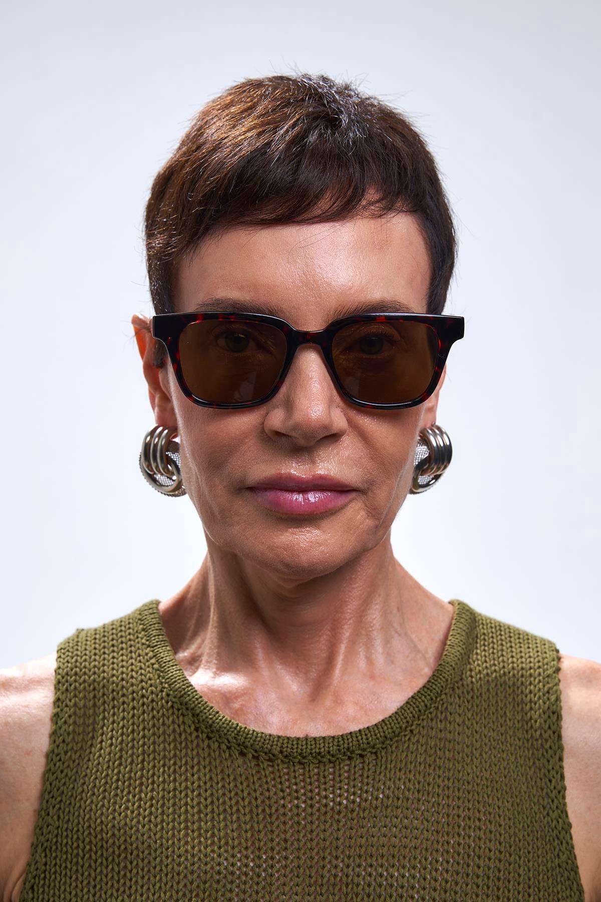 Elvin Leopard Brown Güneş Gözlüğü