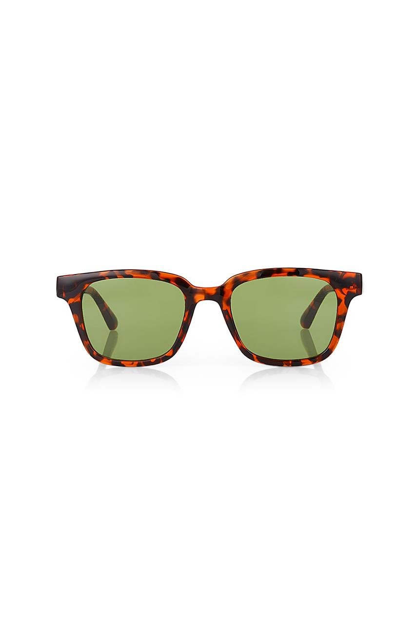 Elvin Leopard Green Güneş Gözlüğü