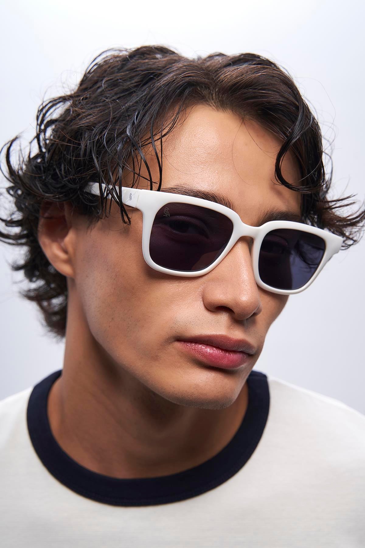 Elvin White Black Erkek Güneş Gözlüğü