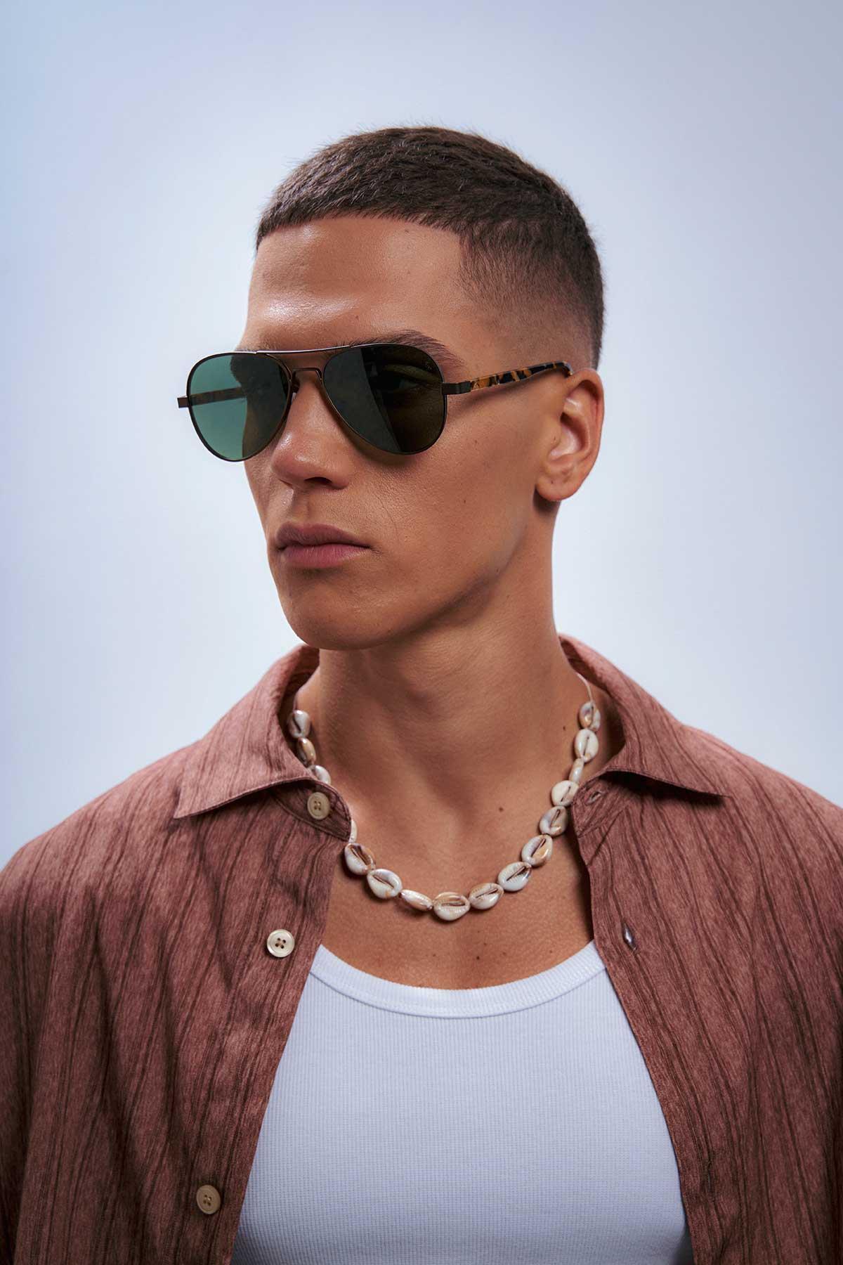 Ethan Brown Green Erkek Güneş Gözlüğü