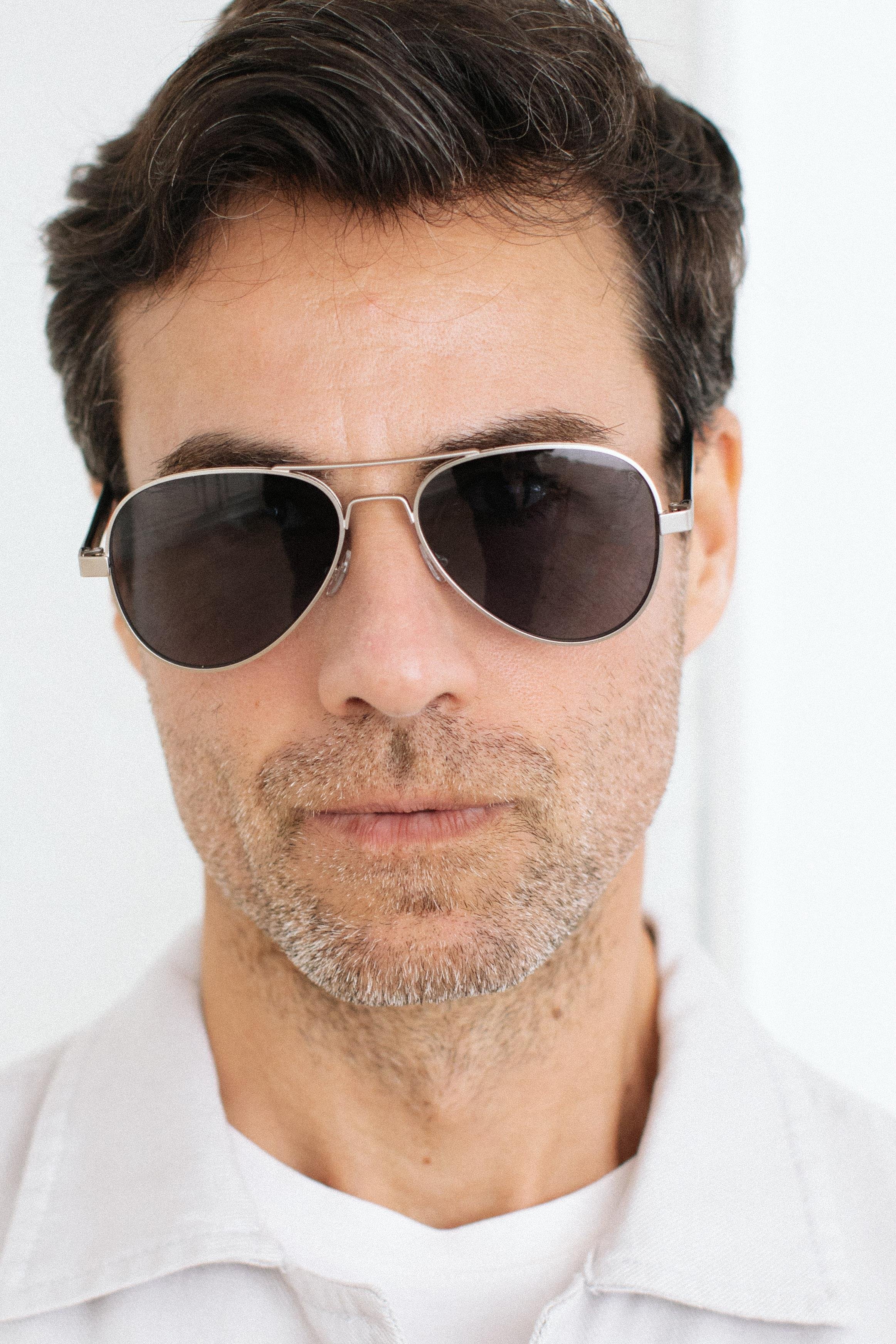 Ethan Matt Silver Black Erkek Güneş Gözlüğü