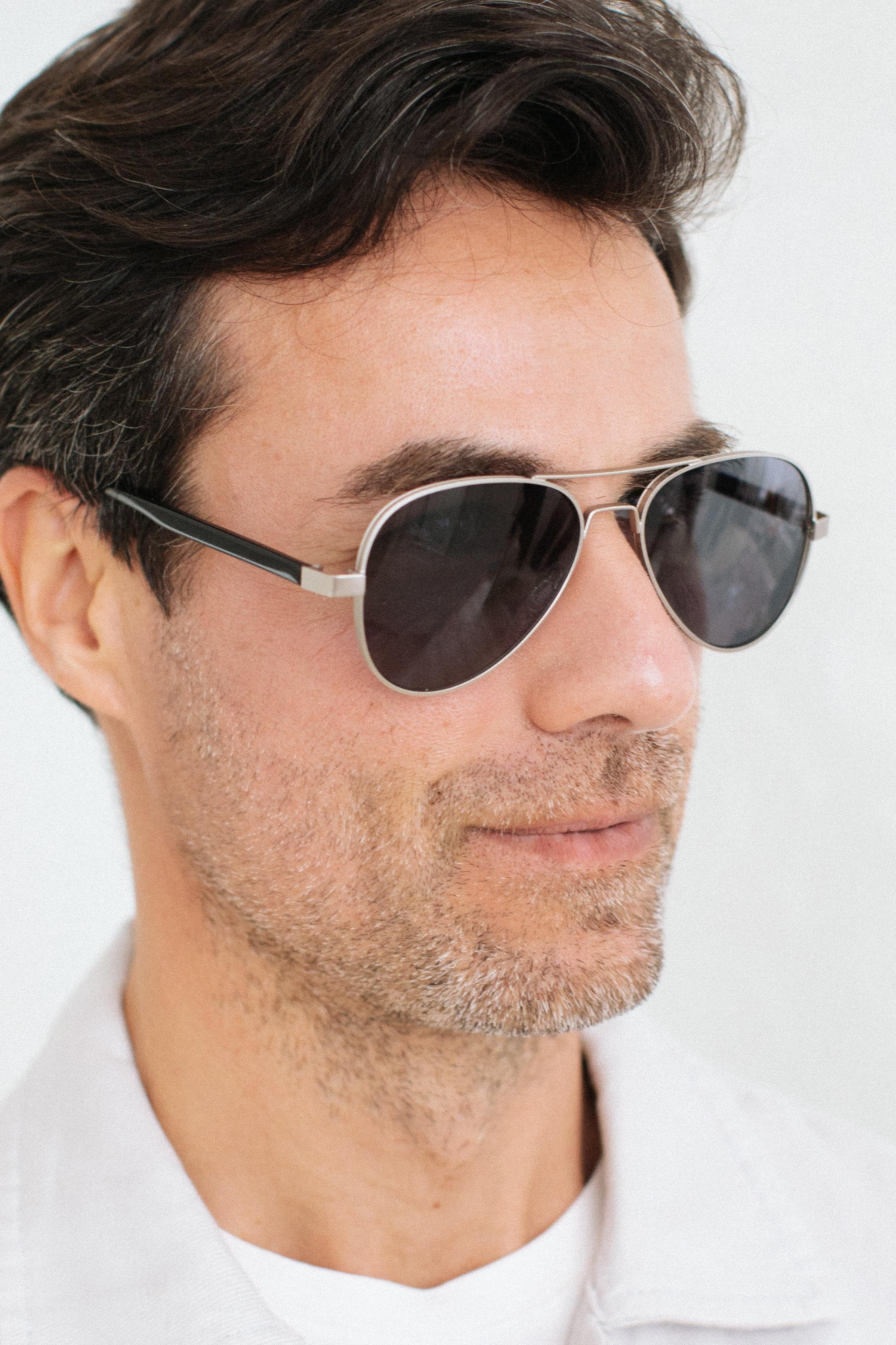 Ethan Matt Silver Black Erkek Güneş Gözlüğü