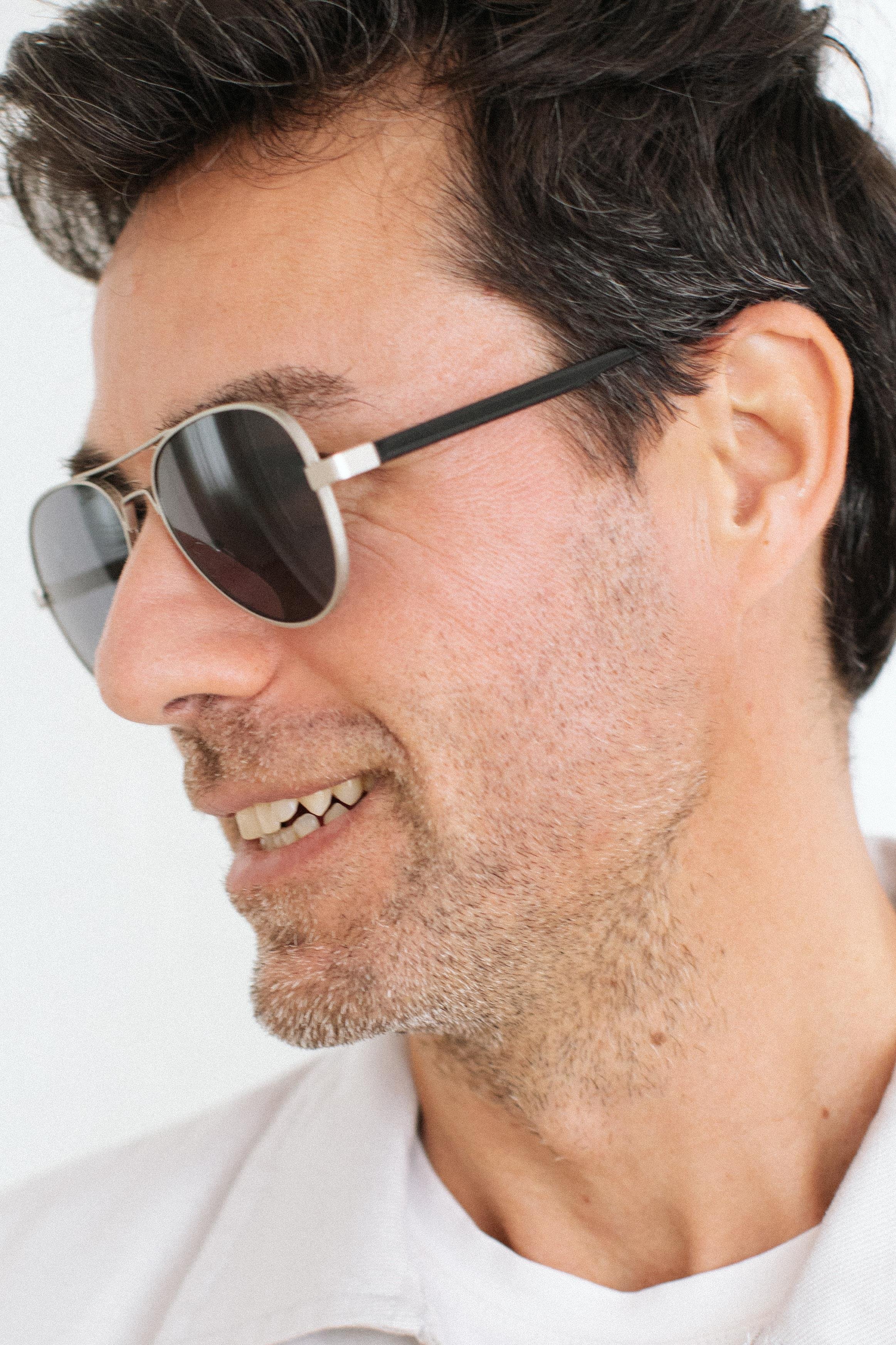 Ethan Matt Silver Black Erkek Güneş Gözlüğü