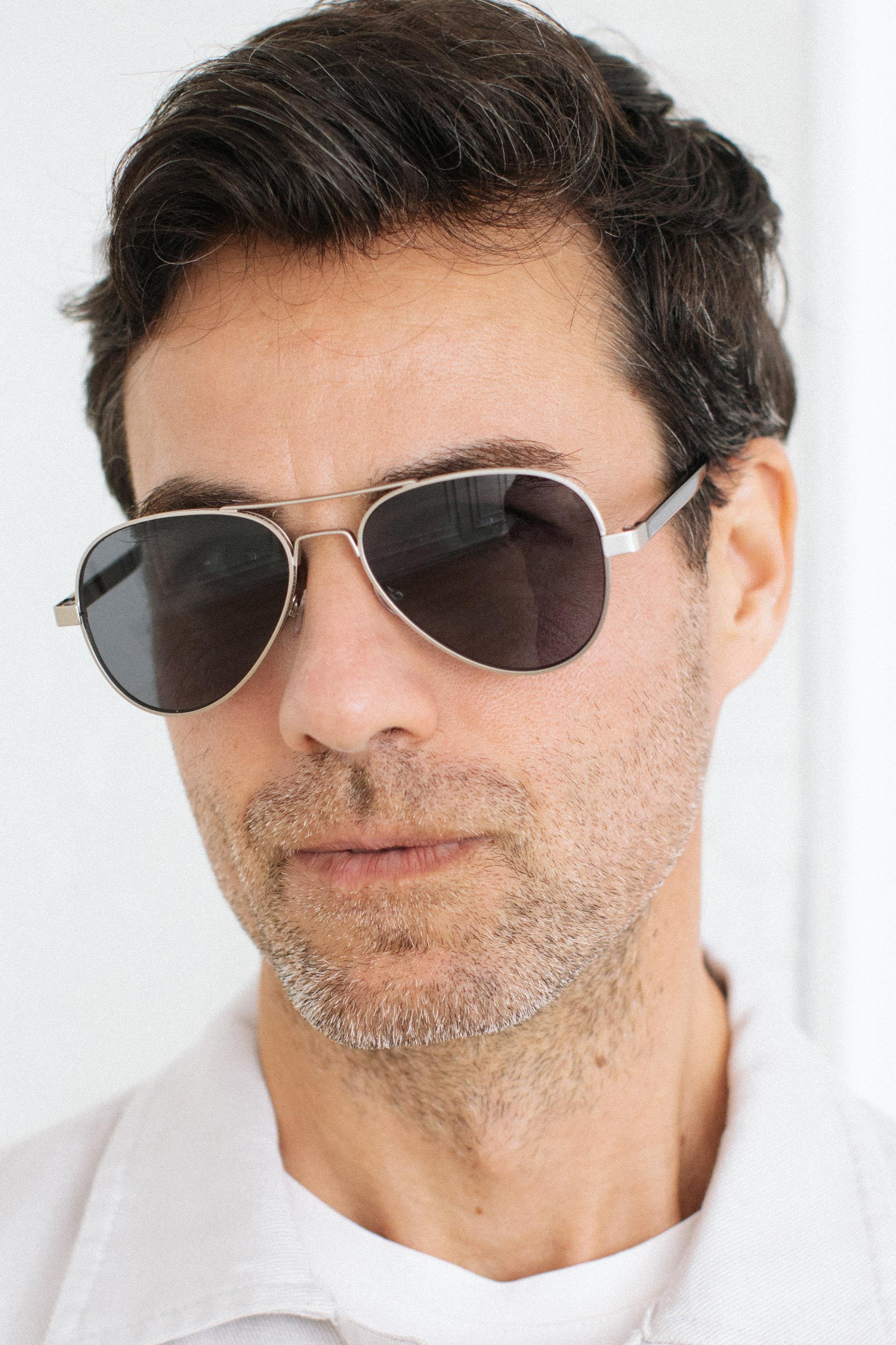 Ethan Matt Silver Black Erkek Güneş Gözlüğü