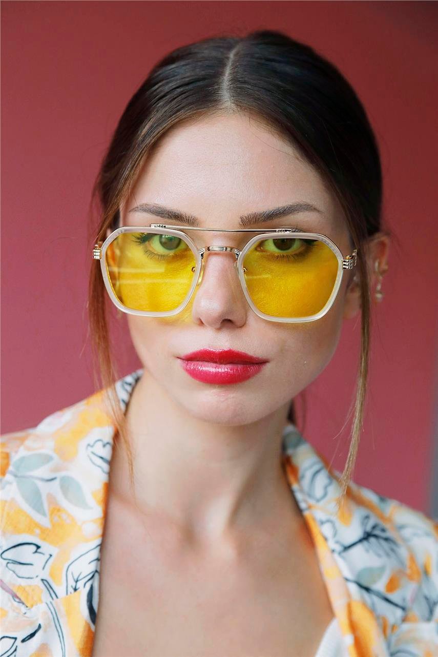Evie Clear Yellow Güneş Gözlüğü