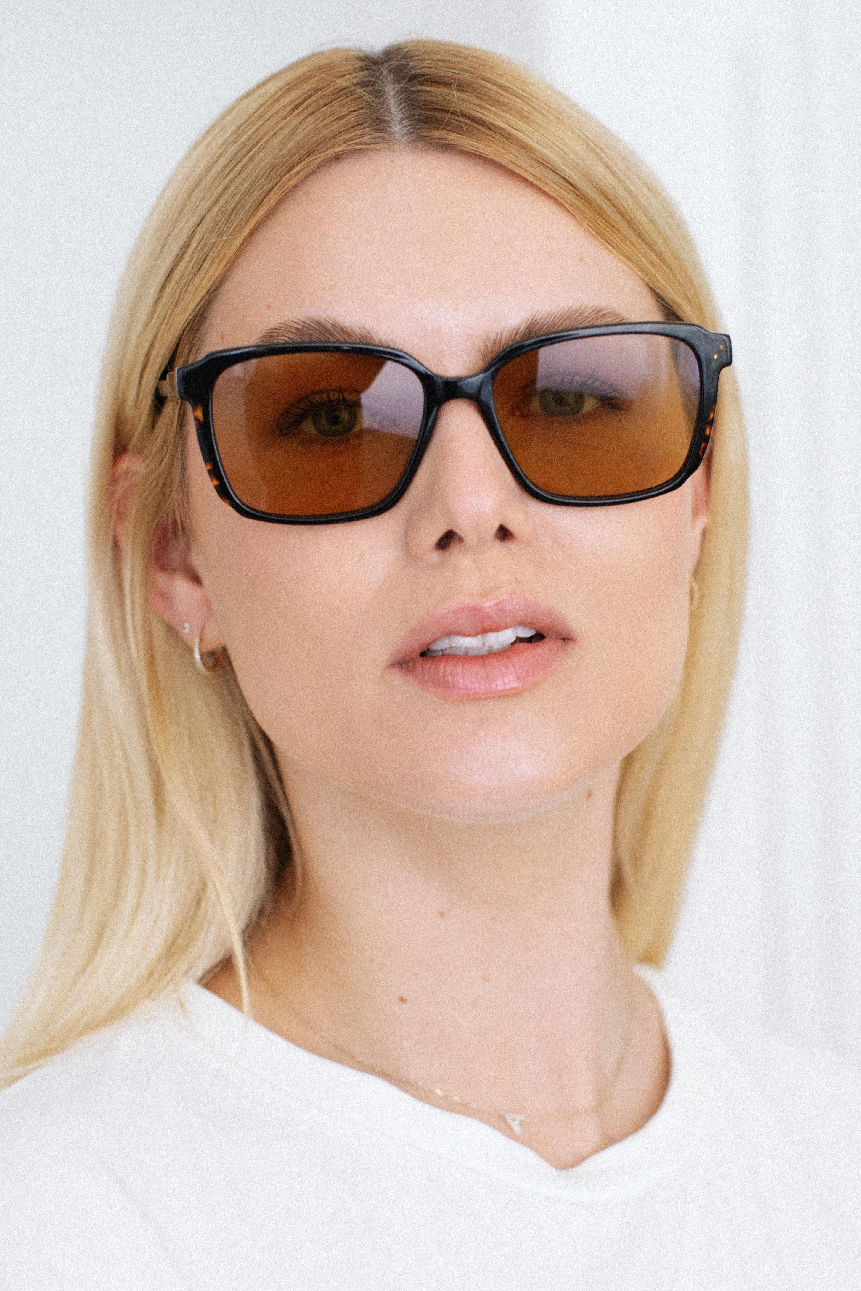 Fabian Black Leopard Nude Güneş Gözlüğü