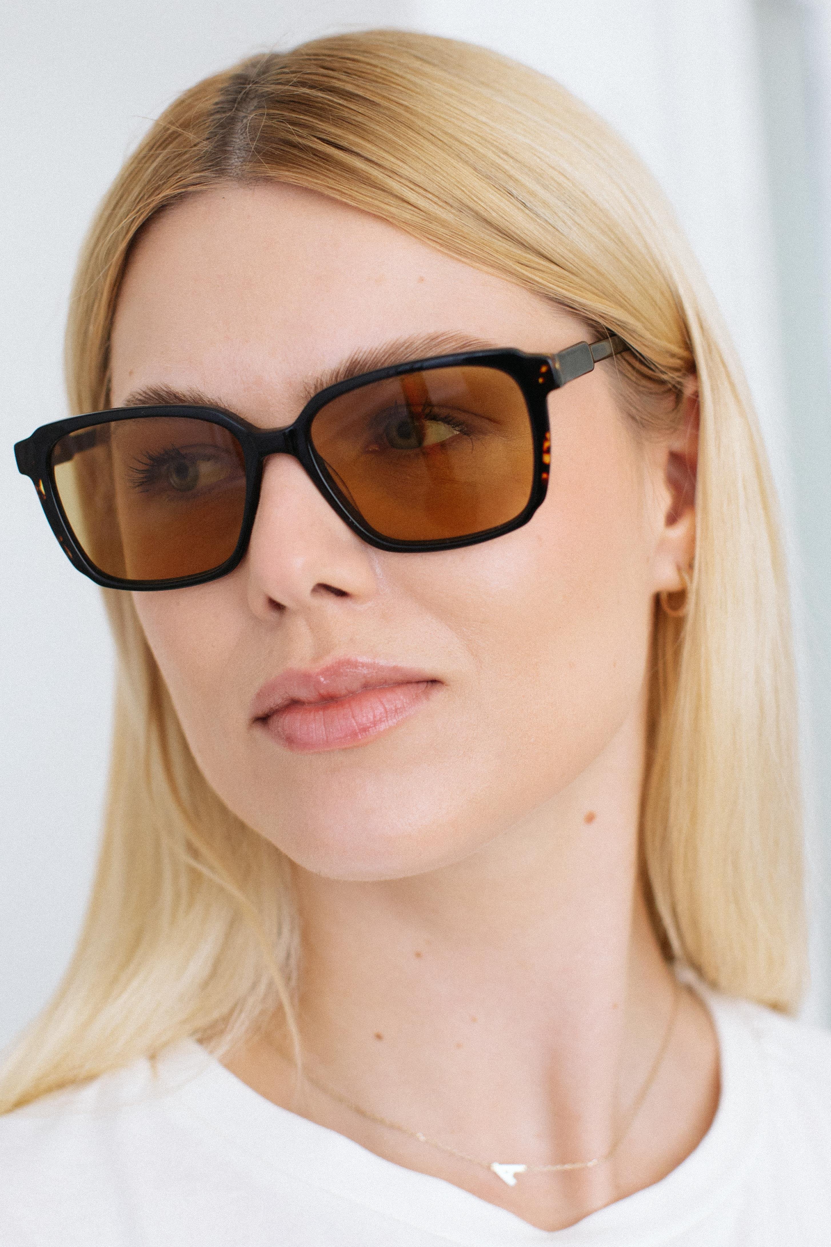 Fabian Black Leopard Nude Güneş Gözlüğü