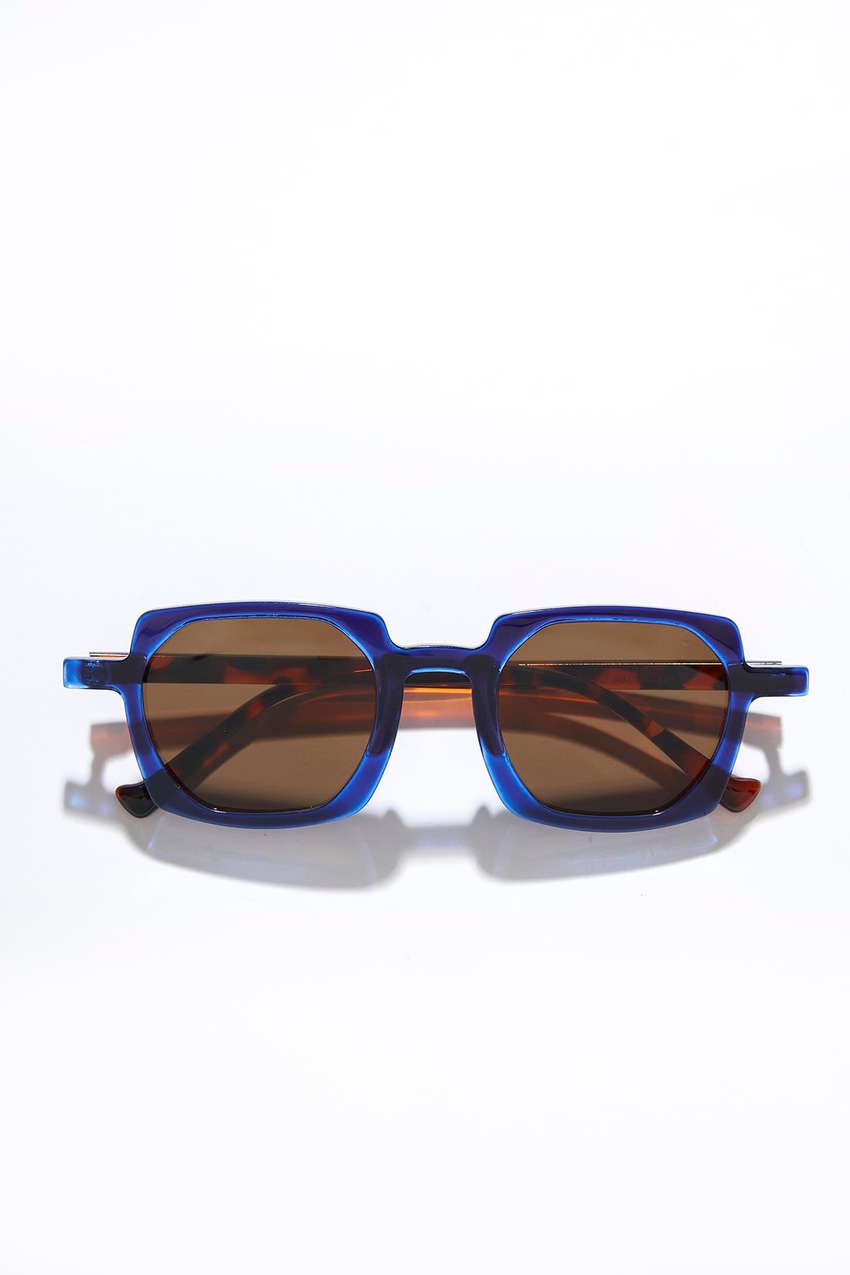Flamingo Navy Leopard Brown Güneş Gözlüğü