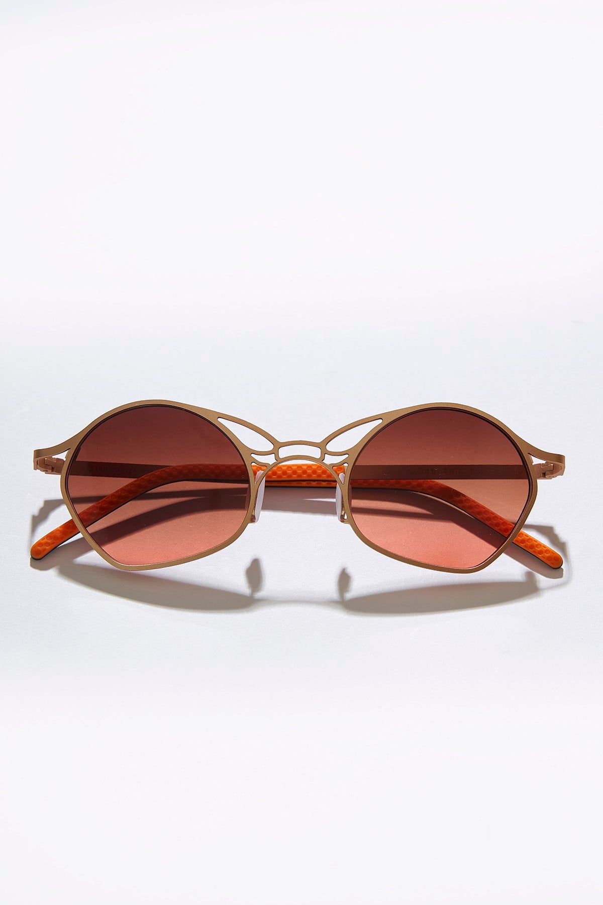 Fleur Gold Brown Orange Güneş Gözlüğü