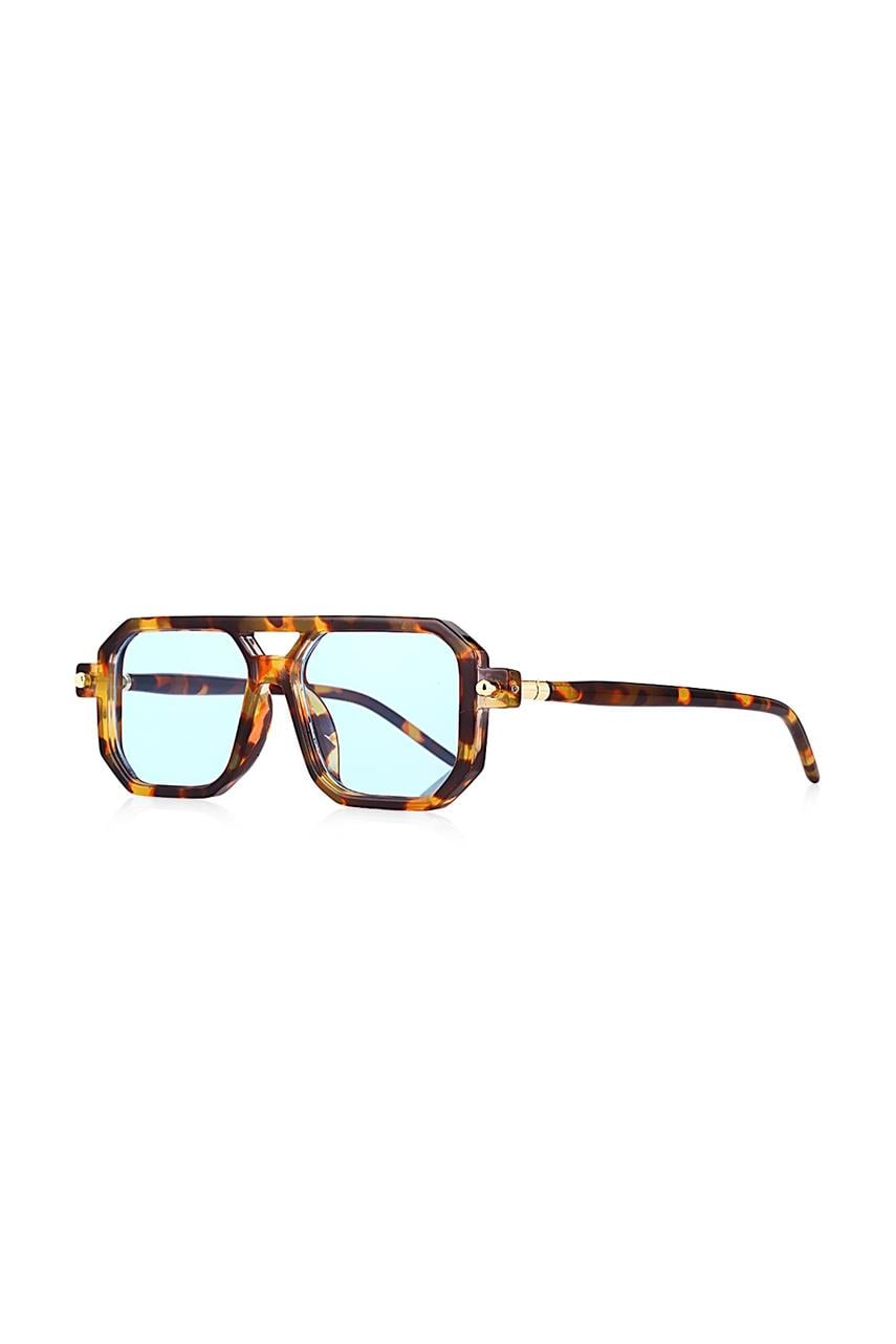 Fyodor Leopard Blue Güneş Gözlüğü