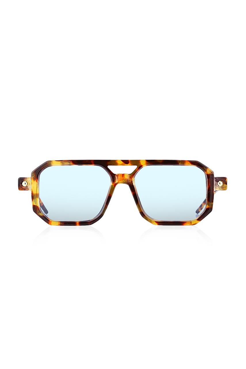 Fyodor Leopard Blue Güneş Gözlüğü