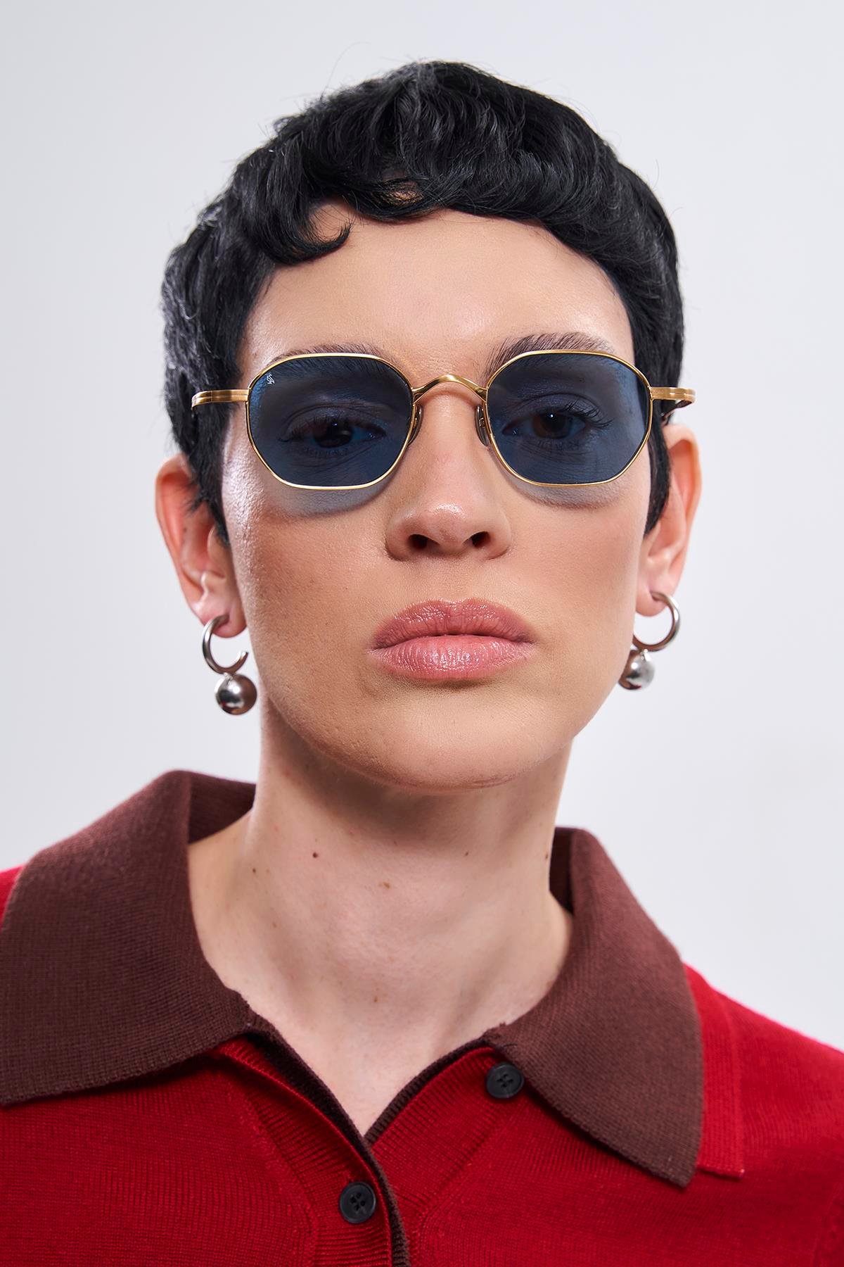 Galvin Gold Blue Güneş Gözlüğü