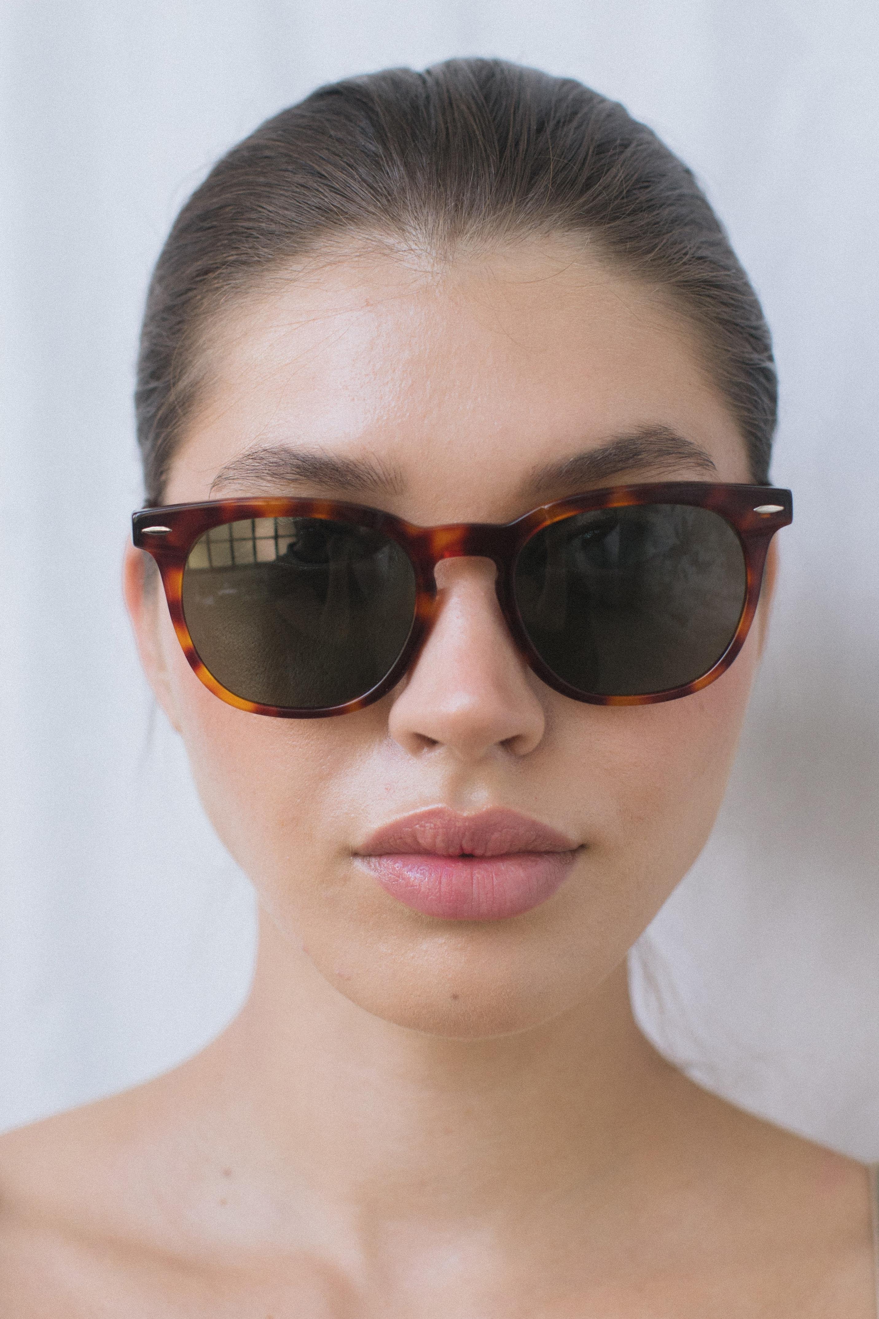 Gefion Leopard Green Güneş Gözlüğü