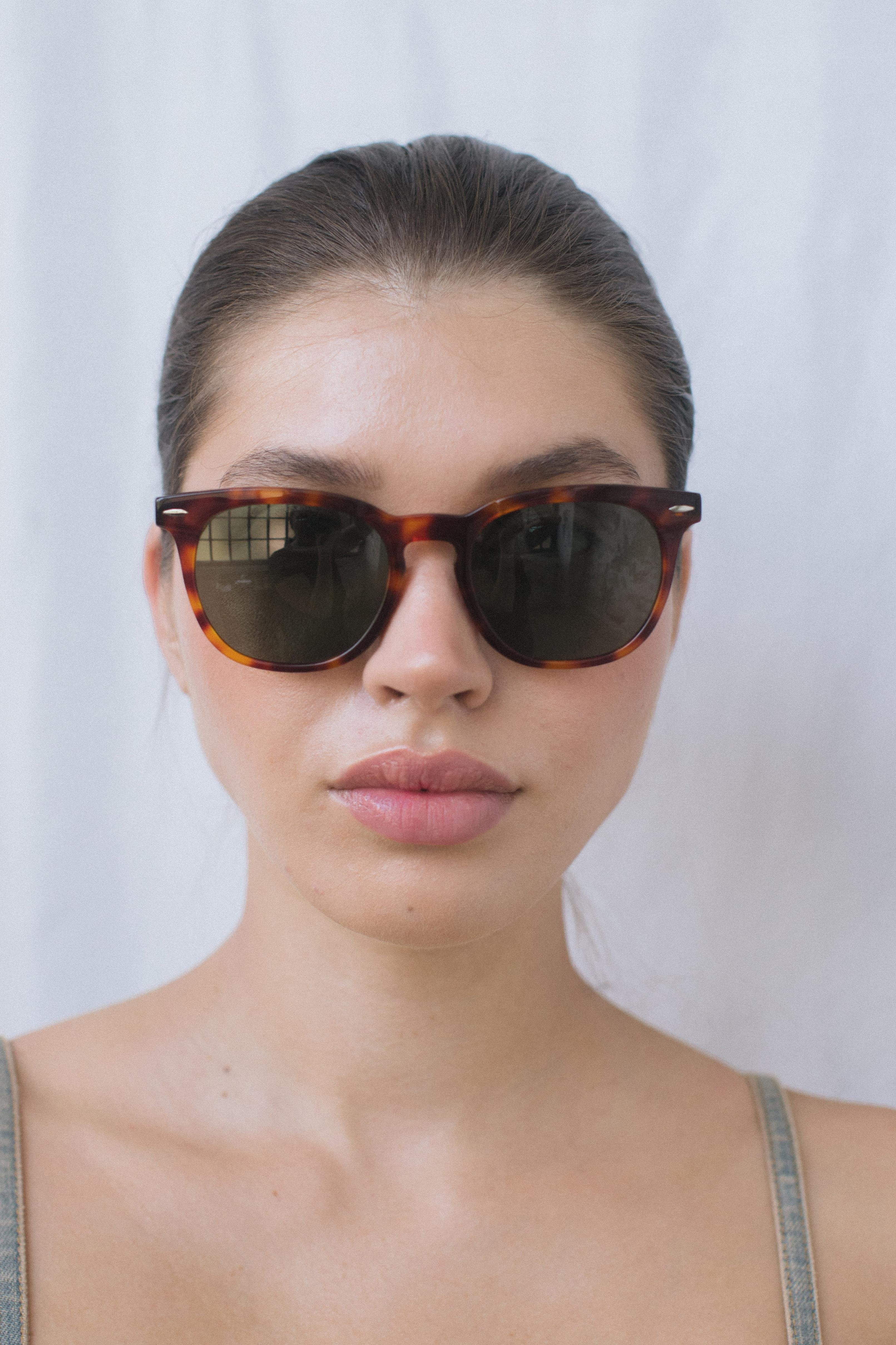 Gefion Leopard Green Güneş Gözlüğü