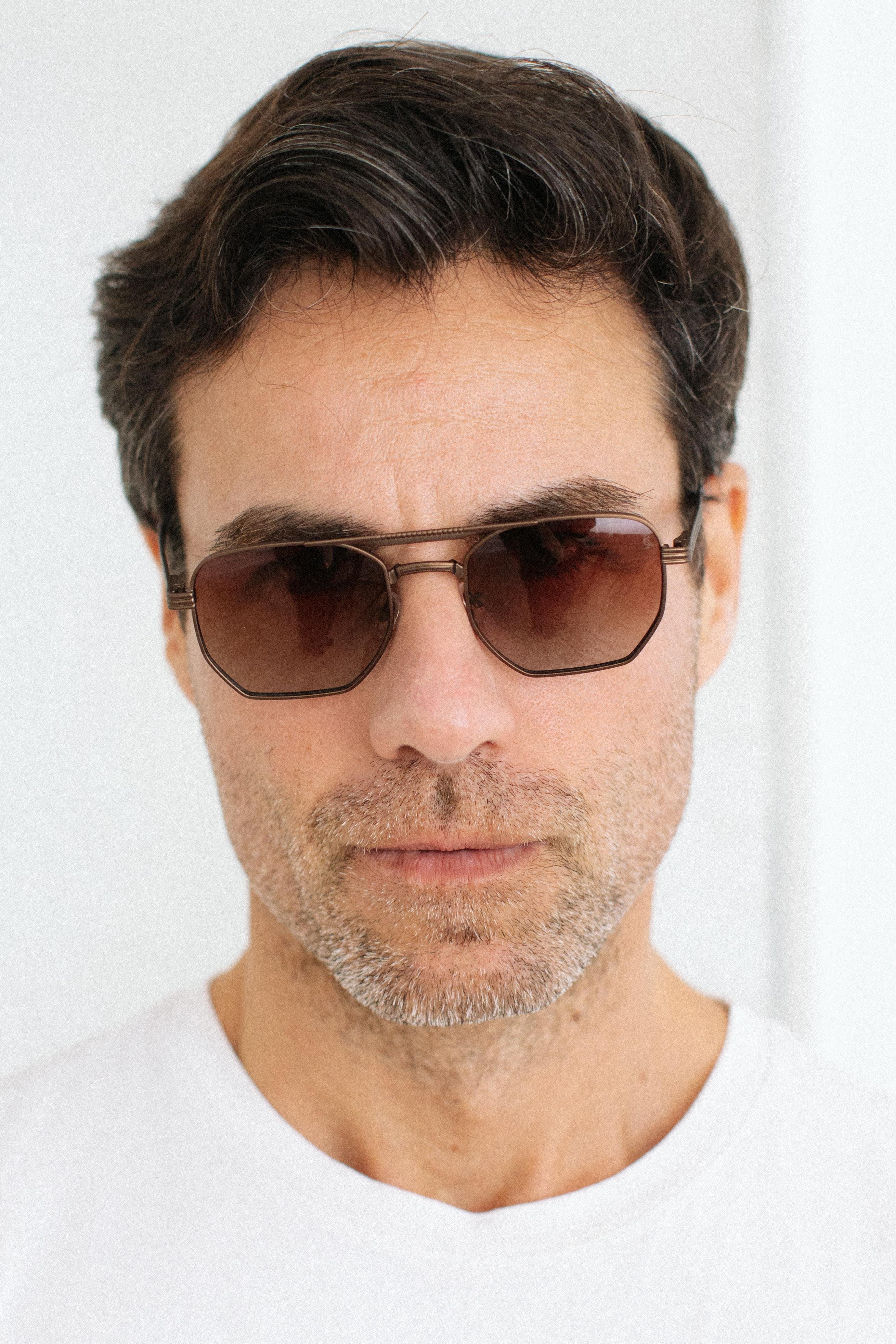 Gerda Bronze Brown Degrade Erkek Güneş Gözlüğü