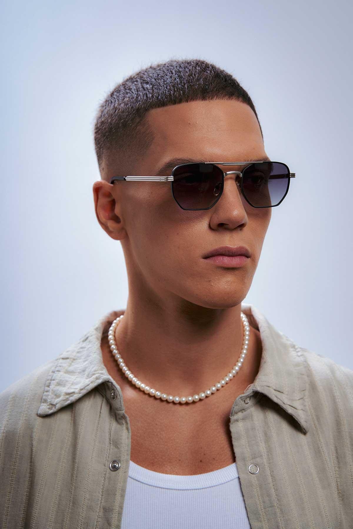 Gerda Silver Black Degrade Erkek Güneş Gözlüğü