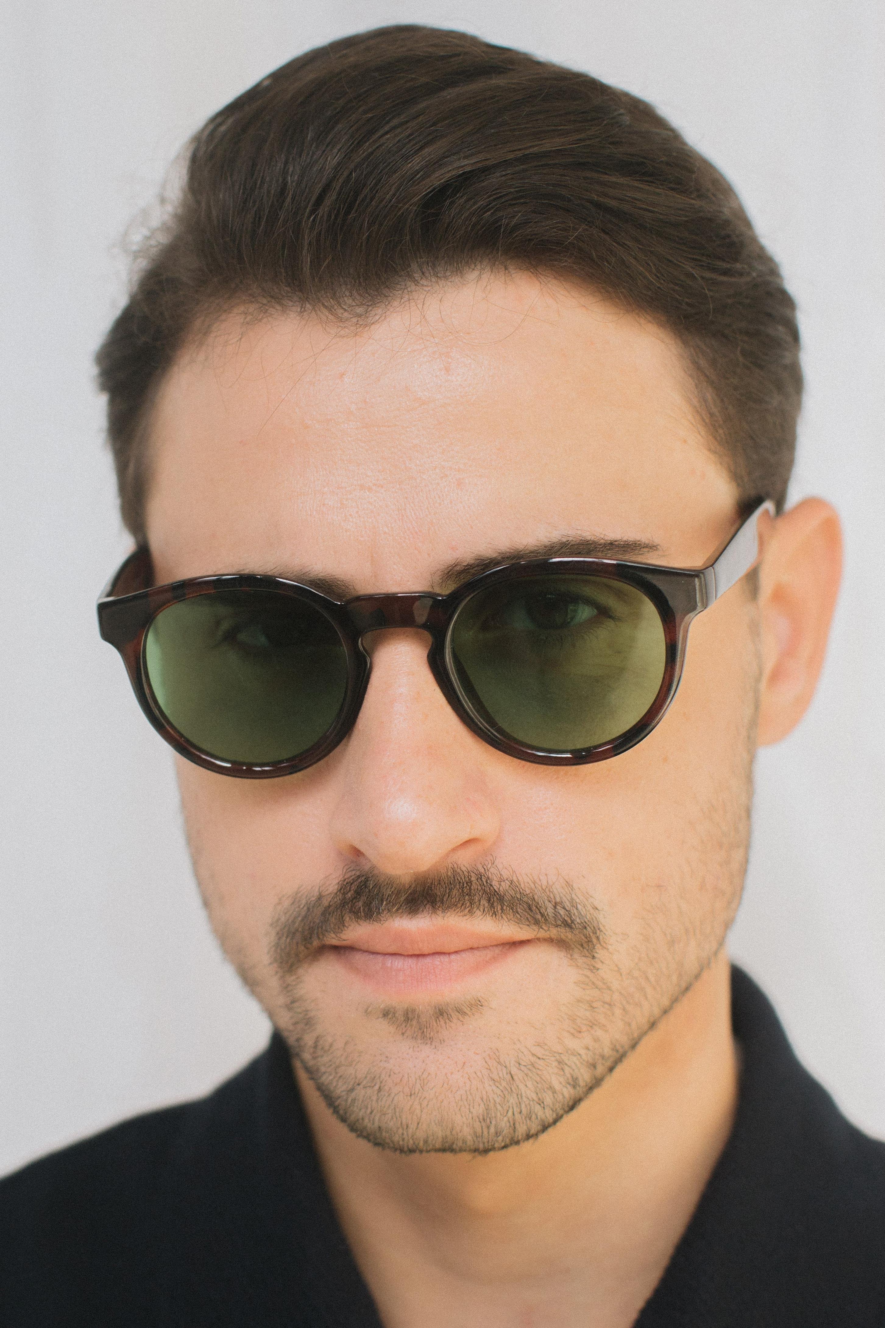 Gleen Leopard Green Erkek Güneş Gözlüğü