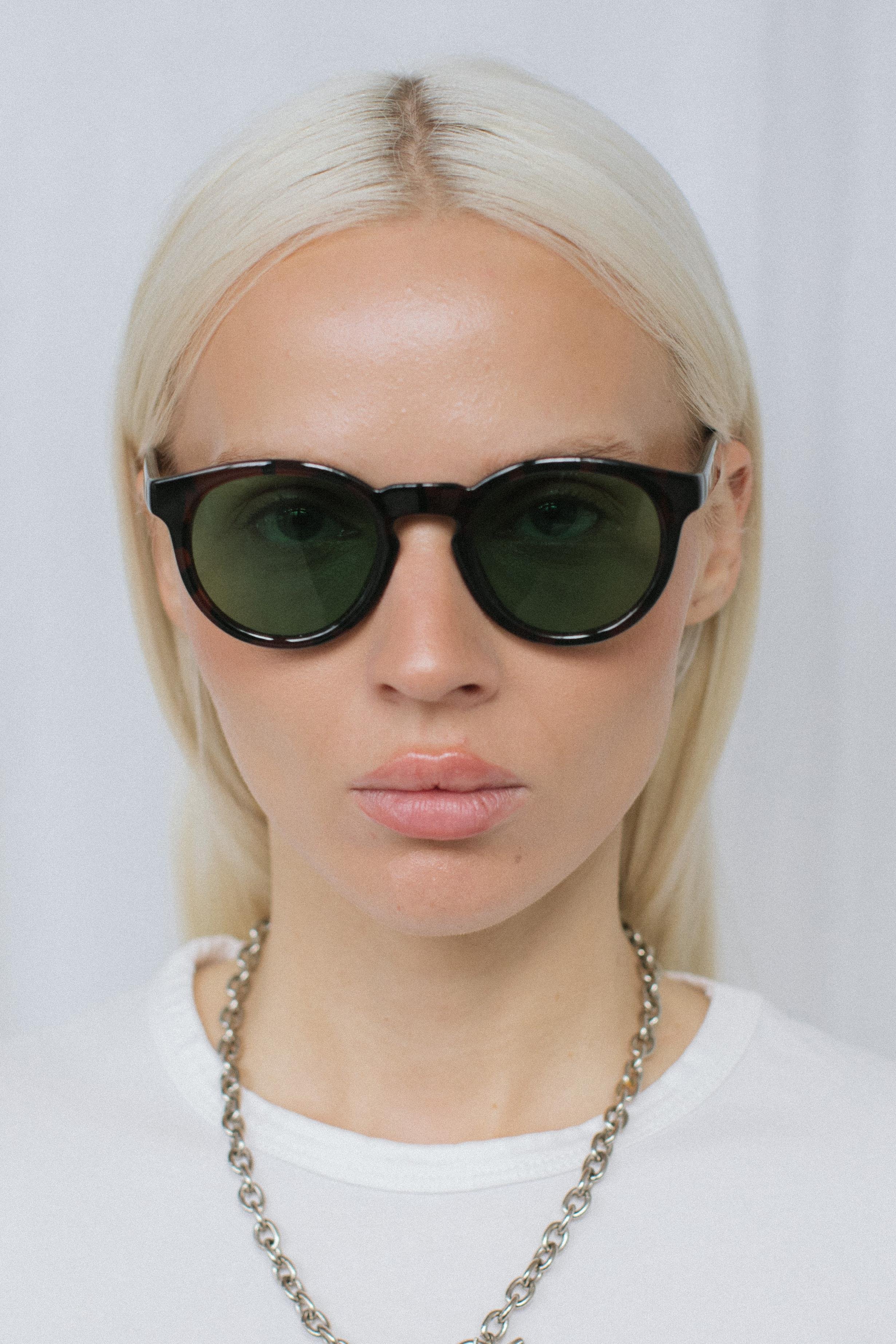 Gleen Leopard Green Güneş Gözlüğü