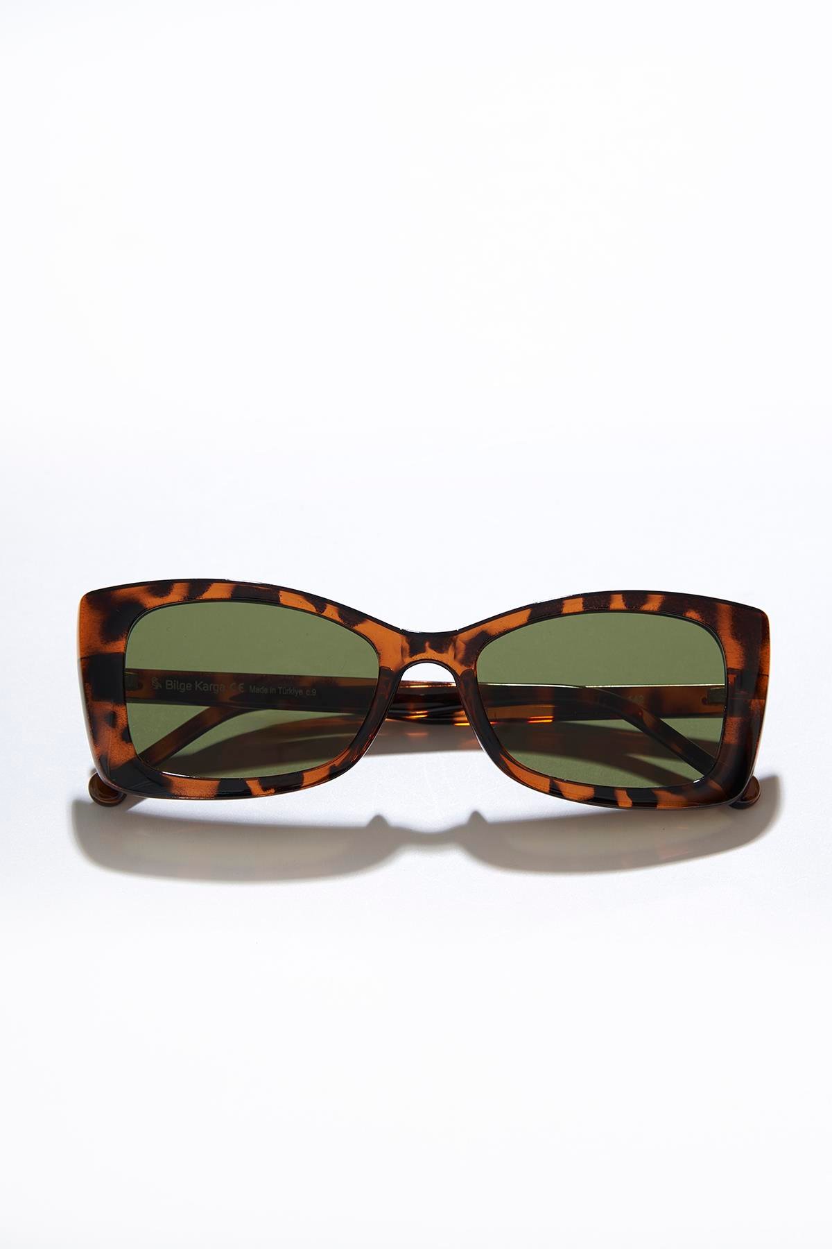 Greta Leopard Green Güneş Gözlüğü