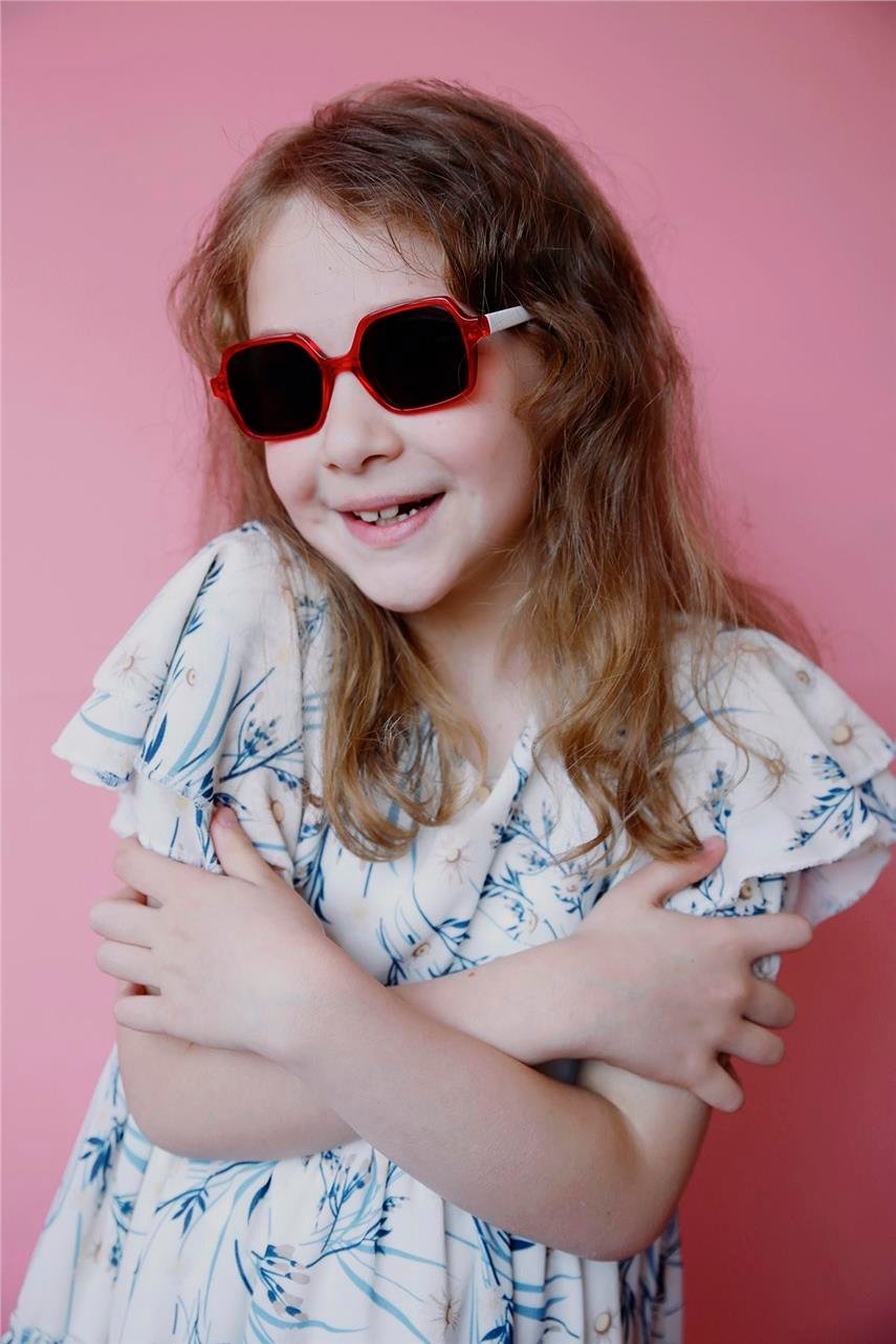 Hank Red Black Kız Çocuk Güneş Gözlüğü